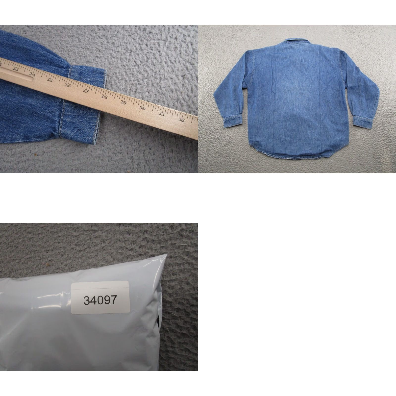 Denime VINTAGE Willowbend Denim Long Sleeve Shirt Women M USA Made Cotton 90s Embroidered Button-Up Casual Shirt Womens Size M / US 6-8 / IT 42-44 - 8 Thumbnail