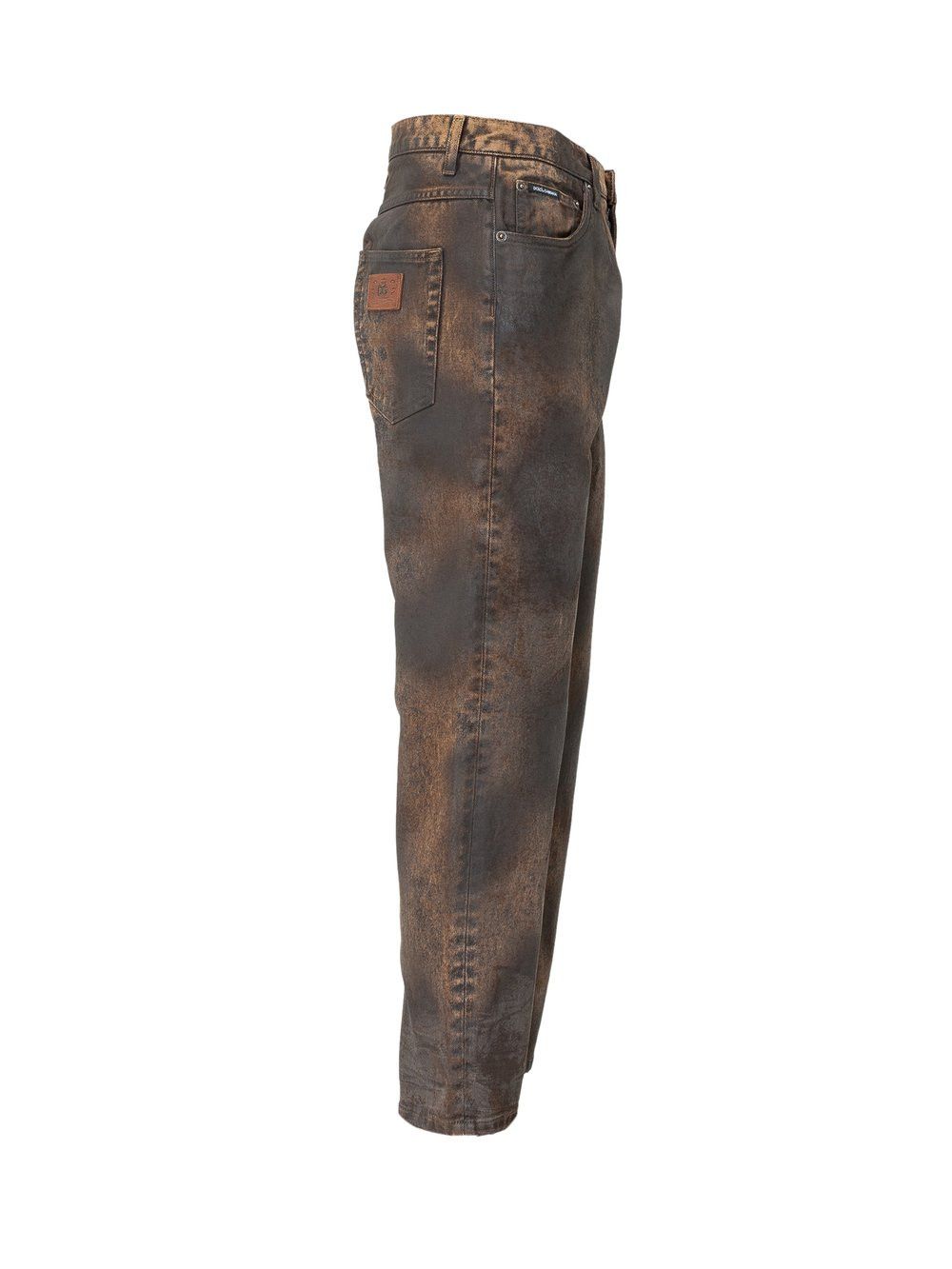 Dolce & Gabbana o1y0125 Logo Jeans in Brown Size US 30 / EU 46 - 3 Thumbnail