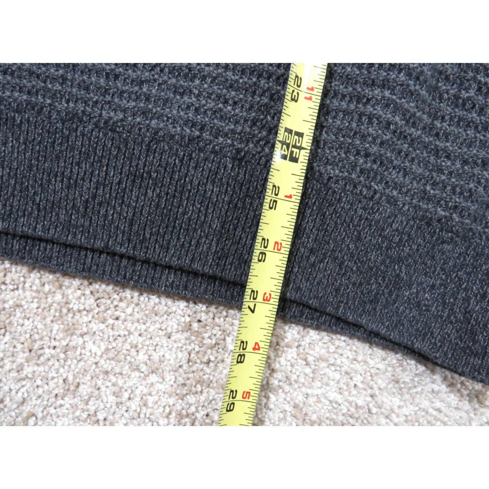 Chaps Chaps Sweater XL Gray 100% Cotton Mock Neck Long Sleeve Elbow Patches Button Logo Casual Workwear Mens Size US XL / EU 56 / 4 - 6 Thumbnail