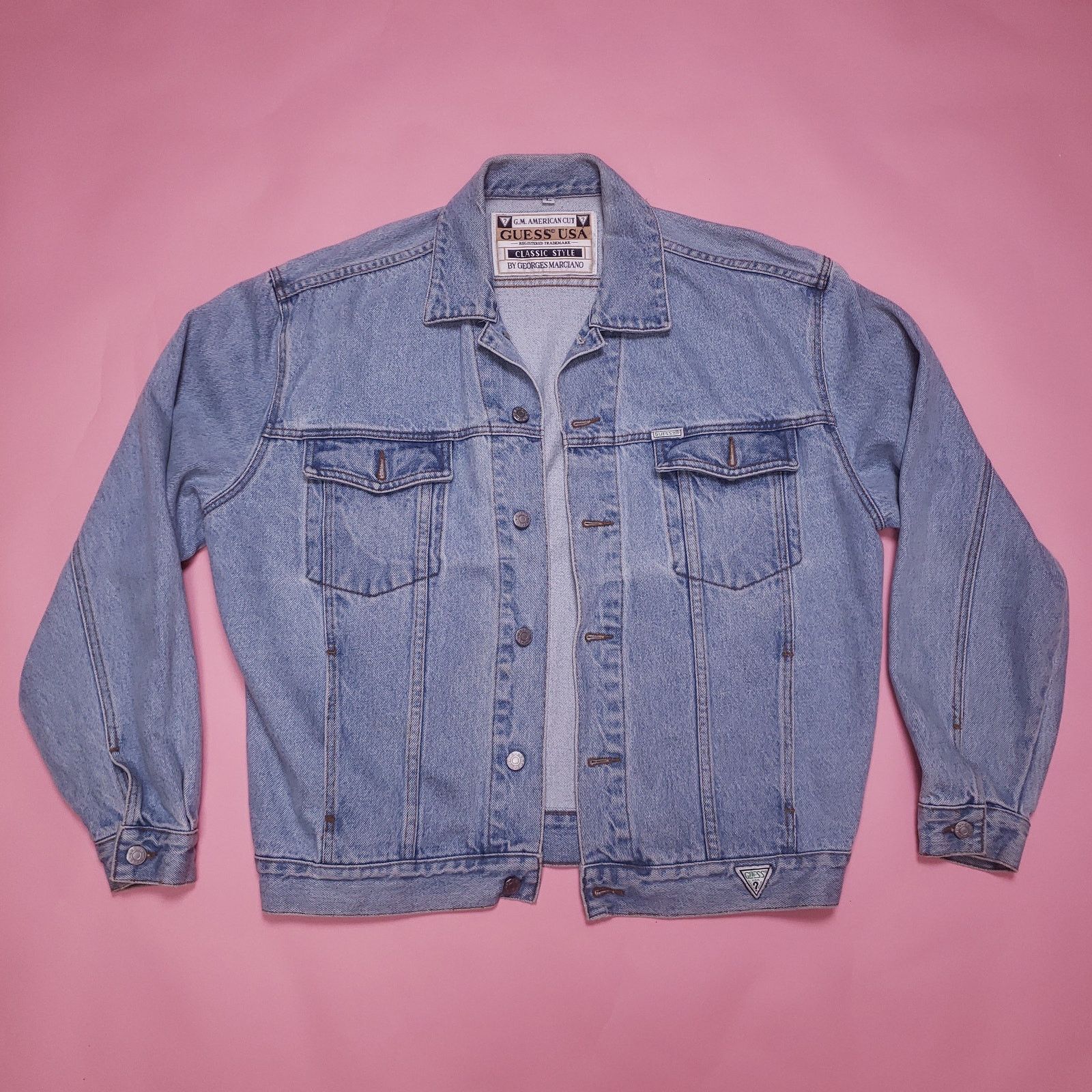 Vintage Vtg Georges Marciano for Guess denim jacket Size US M / EU 48-50 / 2 - 1 Thumbnail