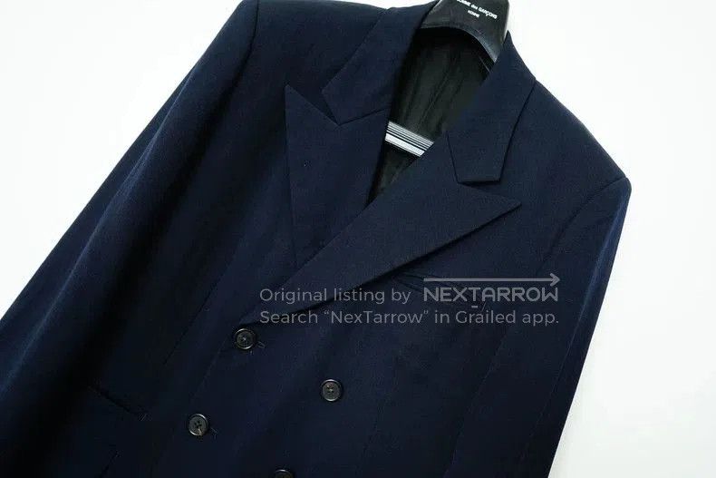 Yohji Yamamoto Yohji Yamamoto Double-Breasted Blazer. Size US XXS / EU 40 - 3 Thumbnail