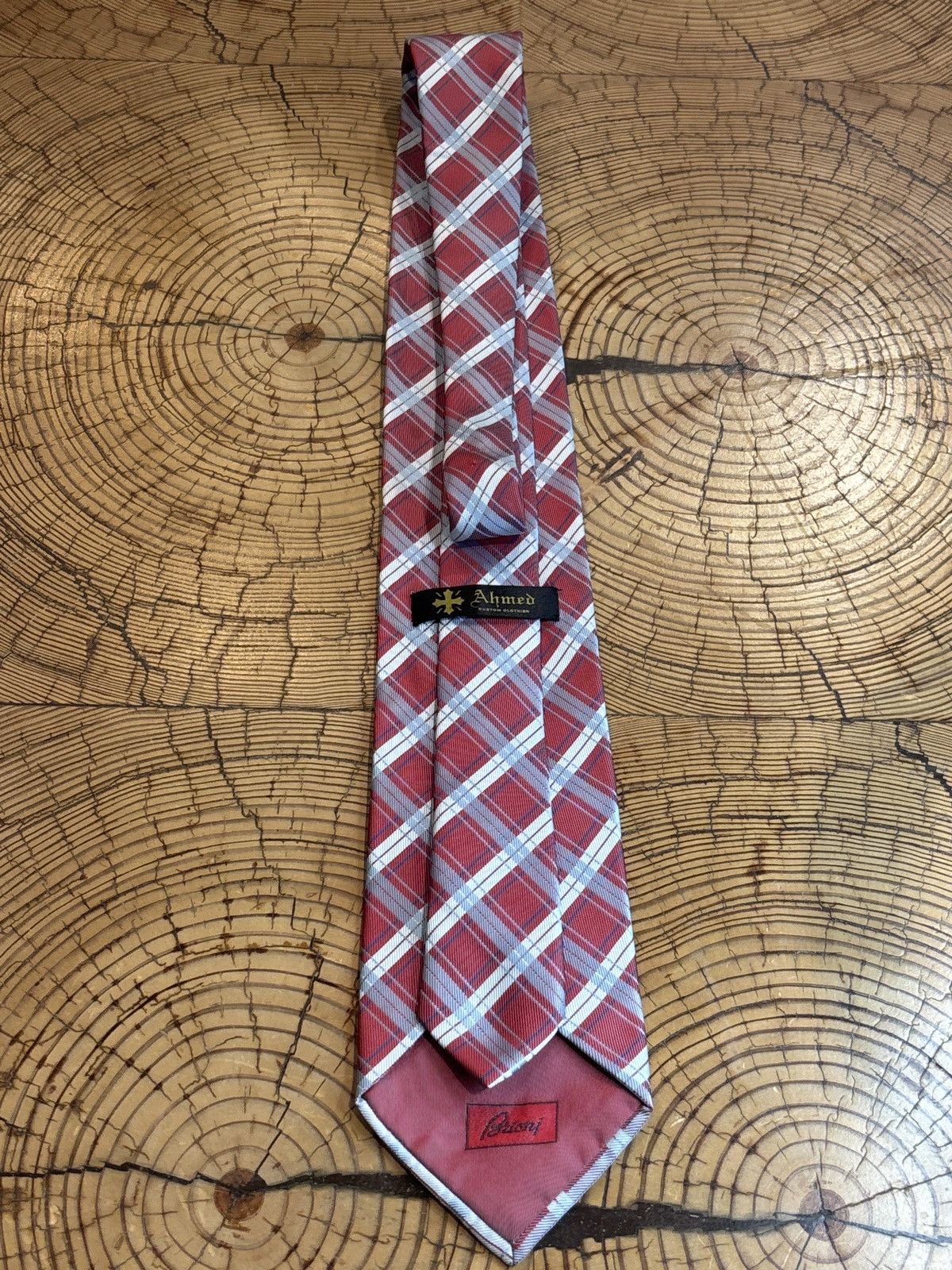 Brioni Rare Brioni Silk Tie — Ahmed Custom Clothier Edition Size ONE SIZE - 10 Thumbnail