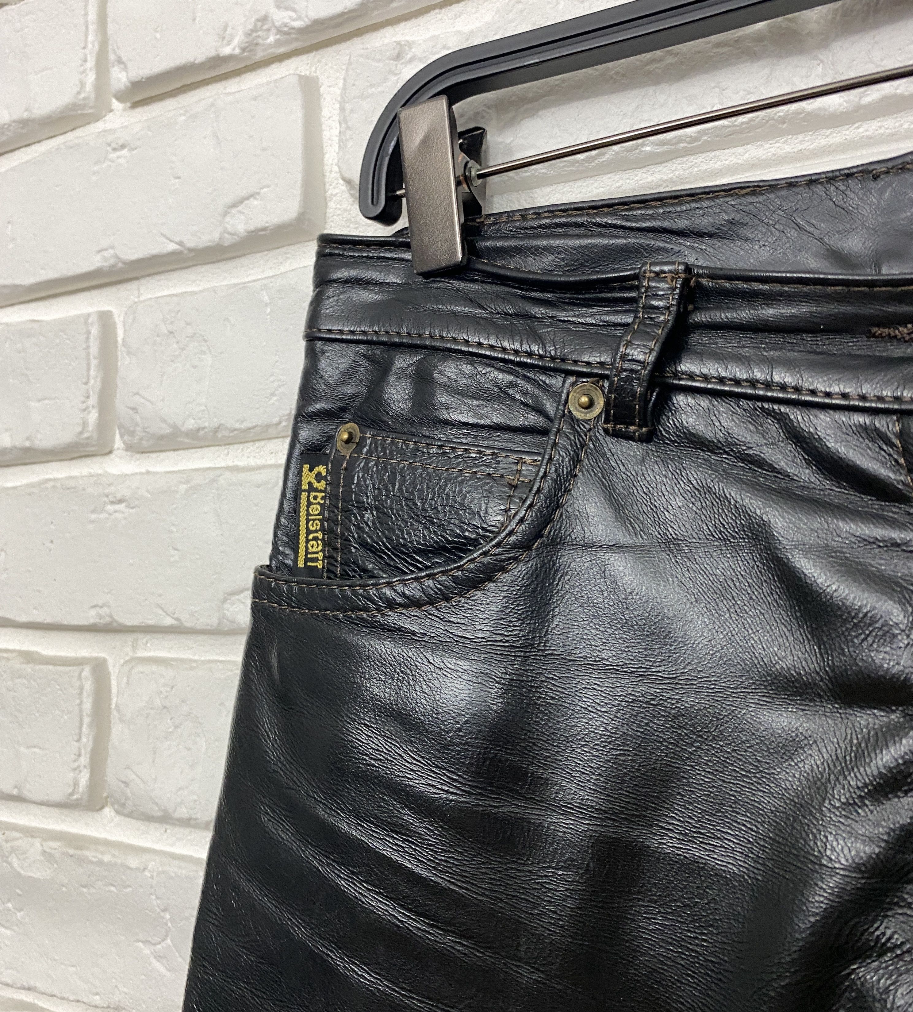 Belstaff Belstaff Black Prince Leather Pants Motorcycle Trousers 44 Size 30" / US 8 / IT 44 - 3 Thumbnail