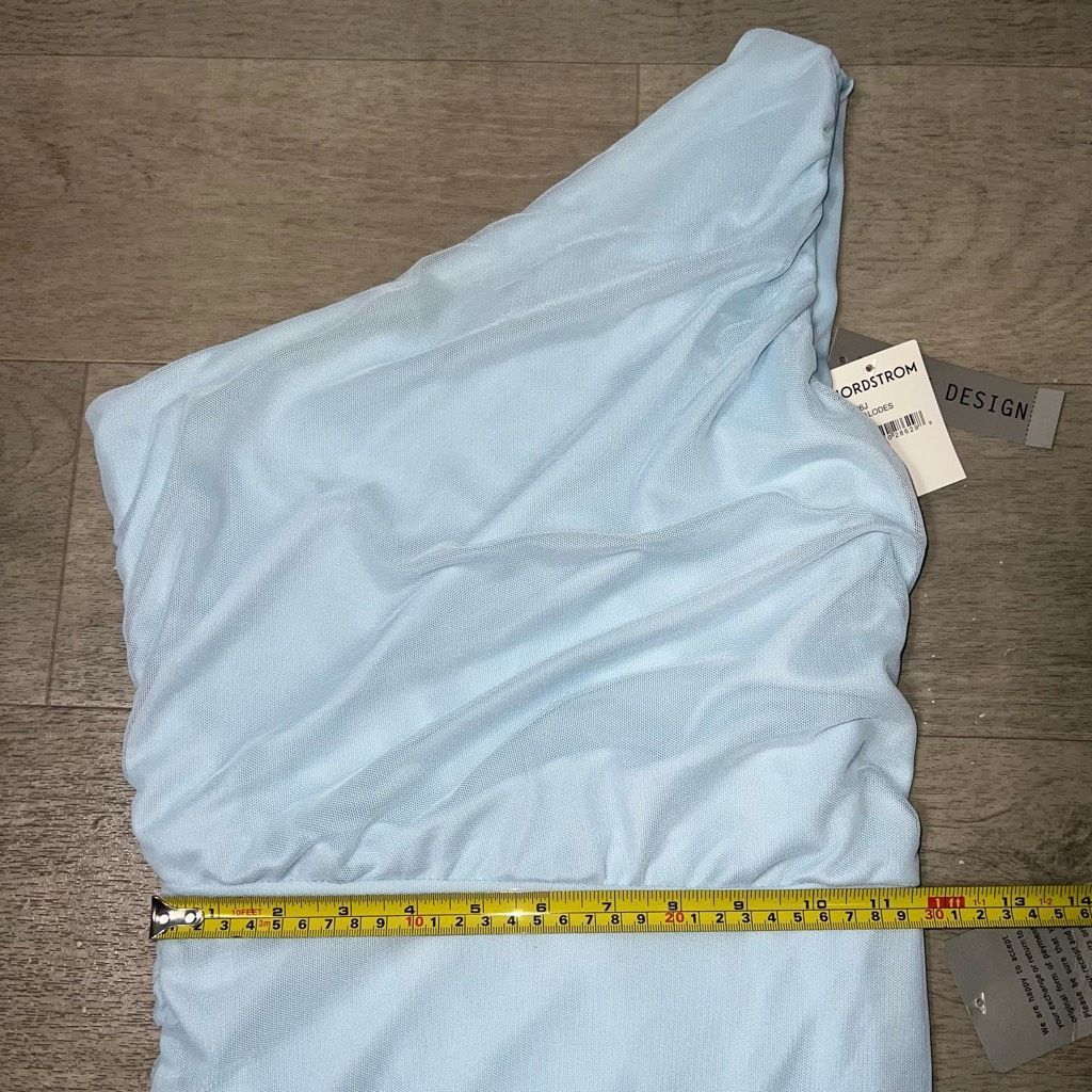 Nordstrom Love x Design Nordstrom Single Shoulder Body-con Ruched Dres Size M / US 6-8 / IT 42-44 - 5 Thumbnail