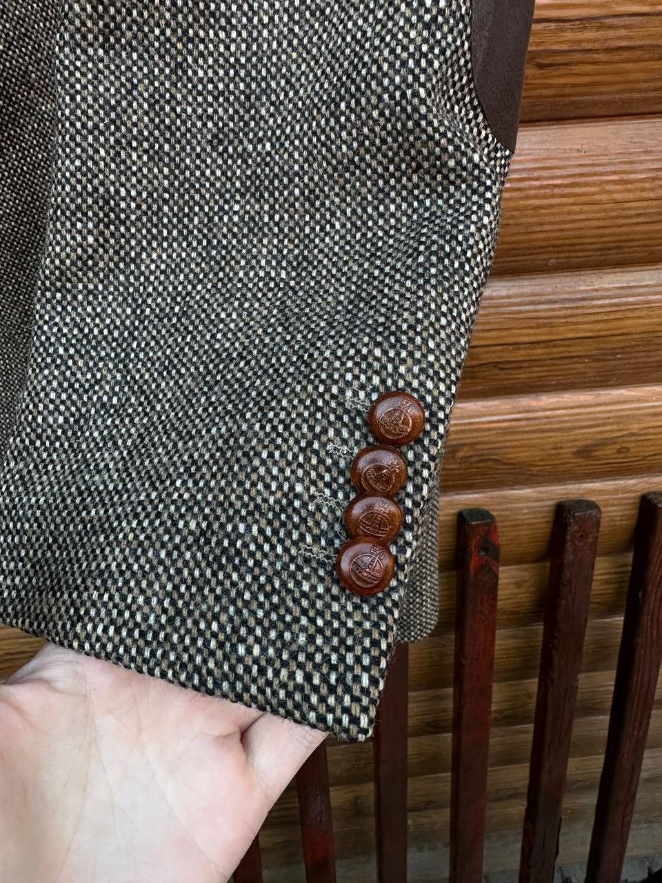 Harris Tweed Mens Wool Blazer Jacket Harris Tweed Size 46R - 5 Thumbnail