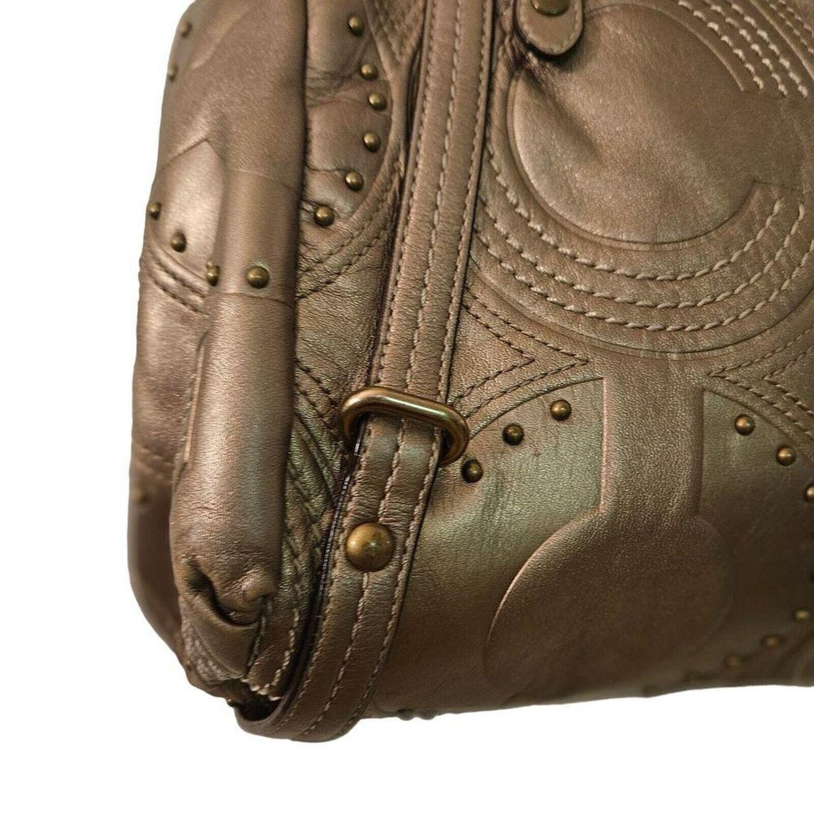 Coach Coach c1087 bronze metal embossed Size ONE SIZE - 4 Thumbnail