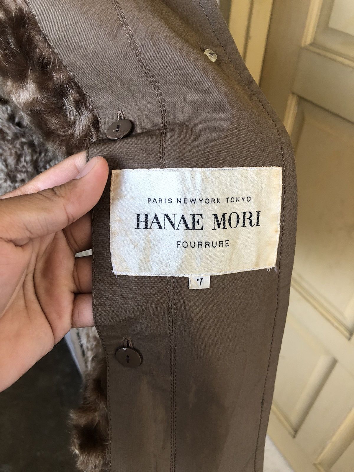 Japan Made🔥 Hanae Mori Fourrure Fur Long Coat