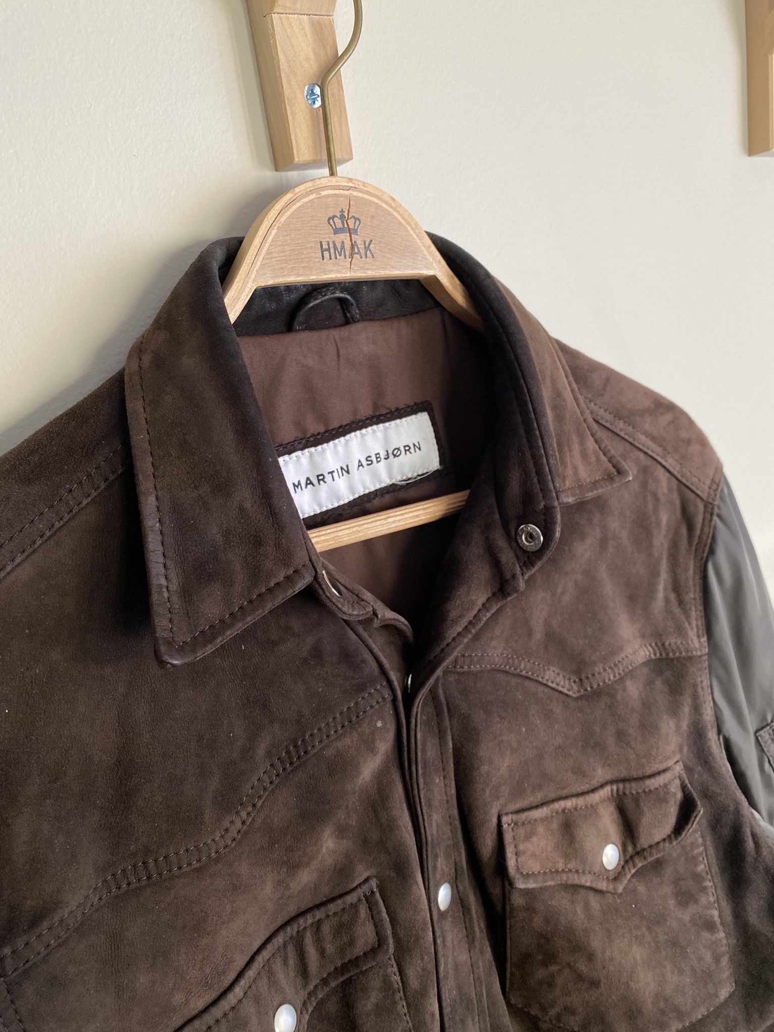 Martin Asbjorn FW16 Hybrid Leather Bomber Jacket Size US M / EU 48-50 / 2 - 6 Thumbnail