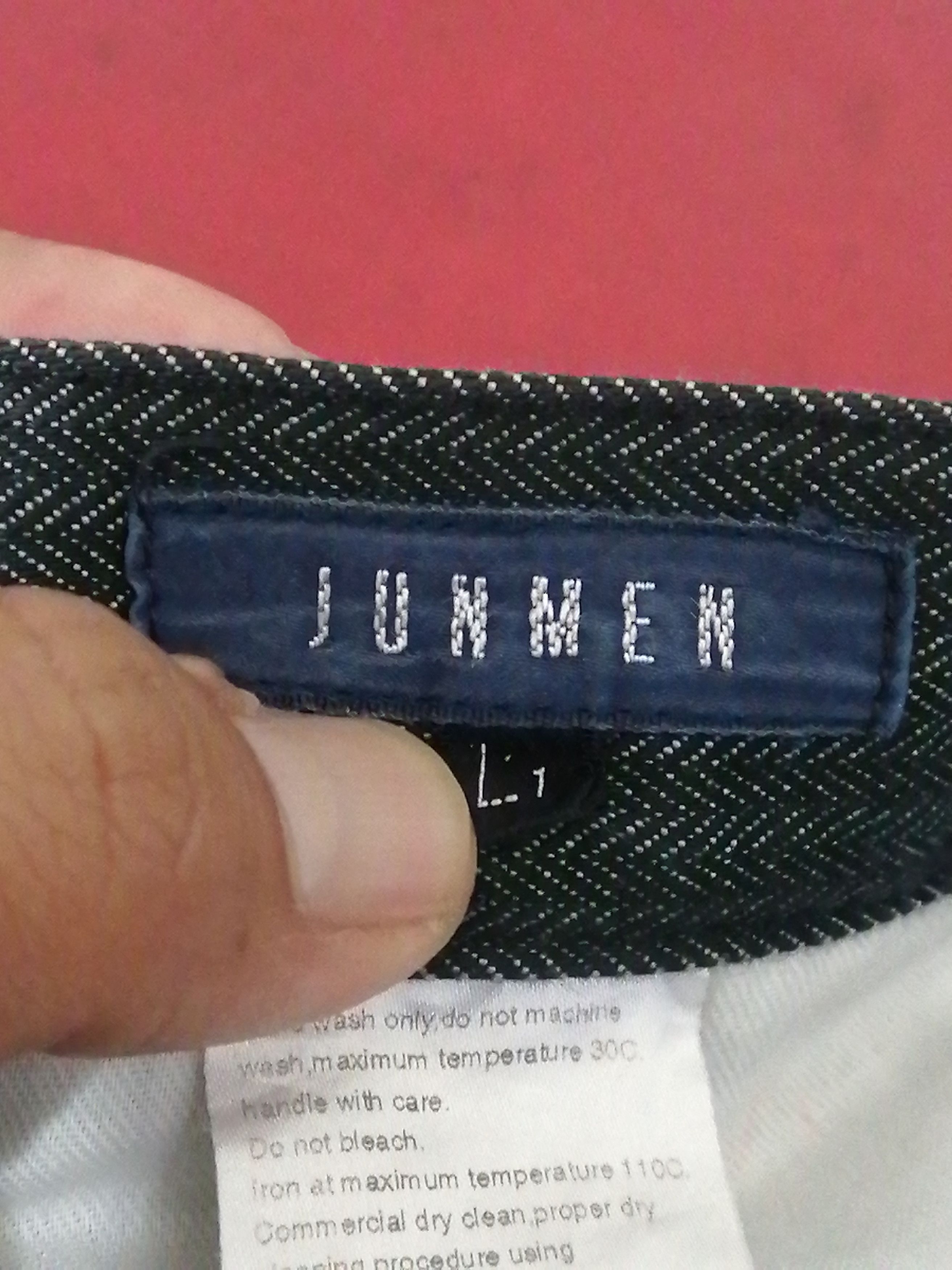 Japanese Brand JUNMEN TWEED TWILL PATTERN JEANS Size US 32 / EU 48 - 7 Thumbnail