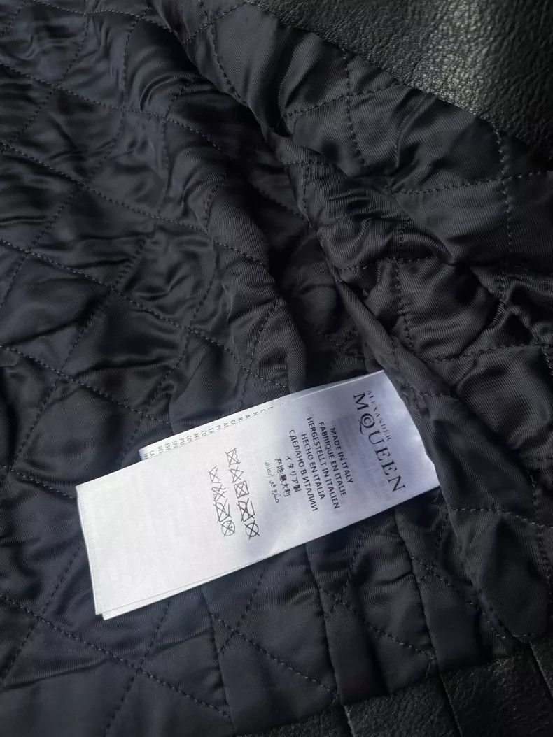 Alexander McQueen Alexander McQUEEN Leather jacket, classic style, genuine le Size XS / US 0-2 / IT 36-38 - 4 Thumbnail