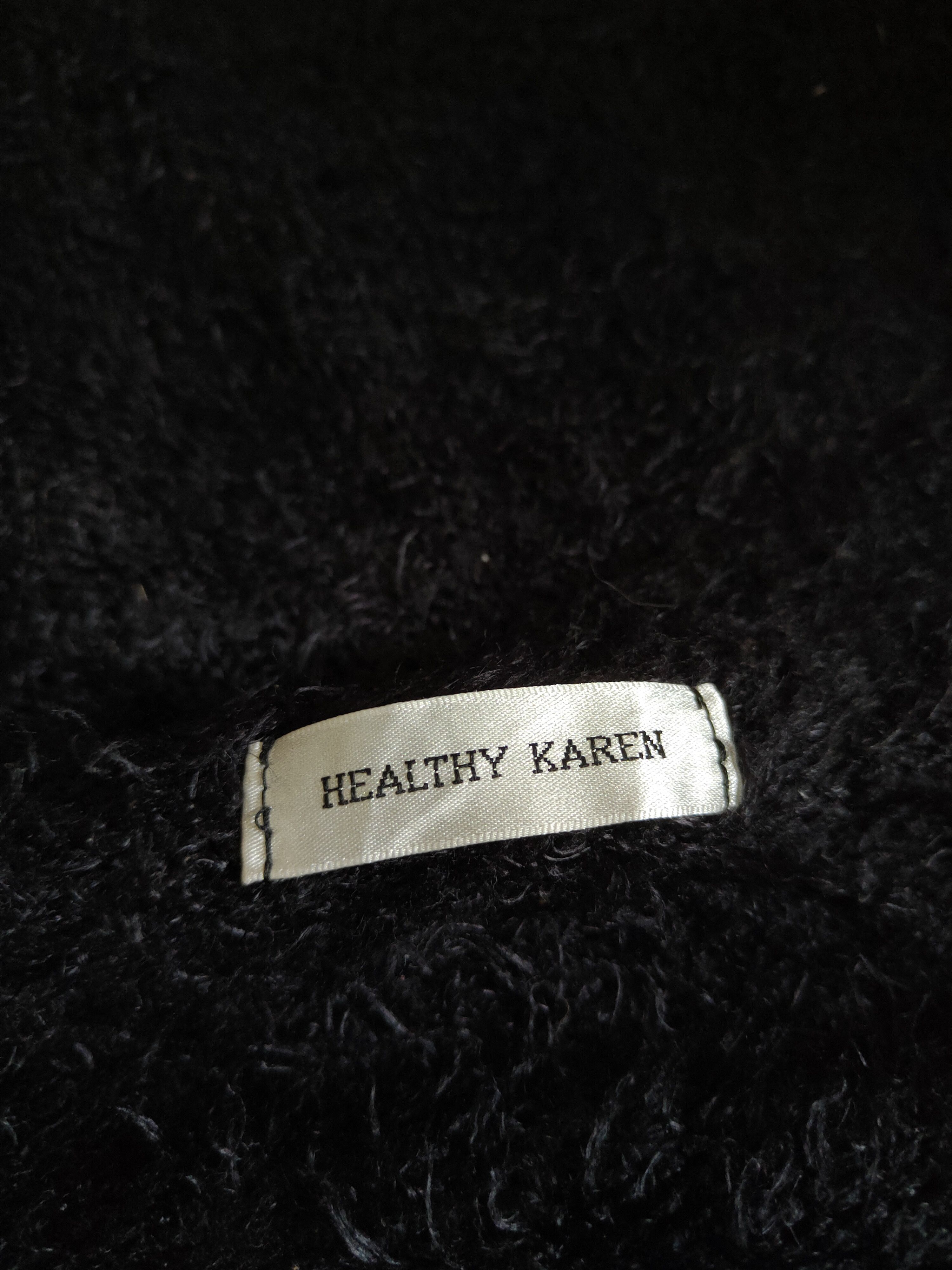 Japanese Brand Healthy Karen Black Fur Mohair Knitwear Cardigan #S2174 Size L / US 10 / IT 46 - 12 Thumbnail