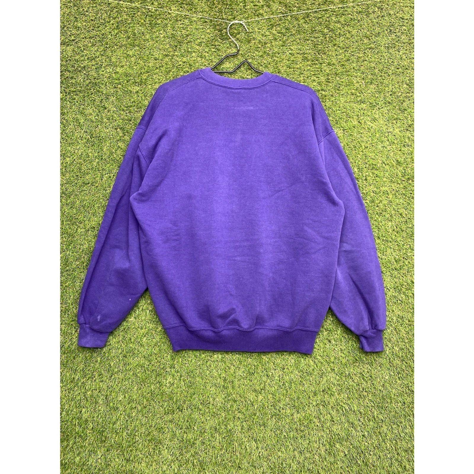 Russell Athletic VINTAGE Russell Athletic Sweatshirt Shirt Men XL Purple Crew Neck Pullover USA State College 90s Mens Size US XL / EU 56 / 4 - 2 Thumbnail