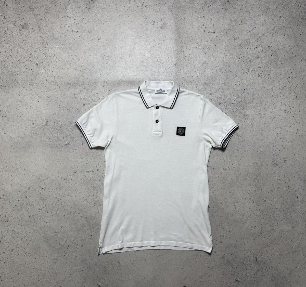 Stone Island Stone Island Junior Patch Program White Luxury Polo Shirt Size US XS / EU 42 / 0 - 1 Thumbnail