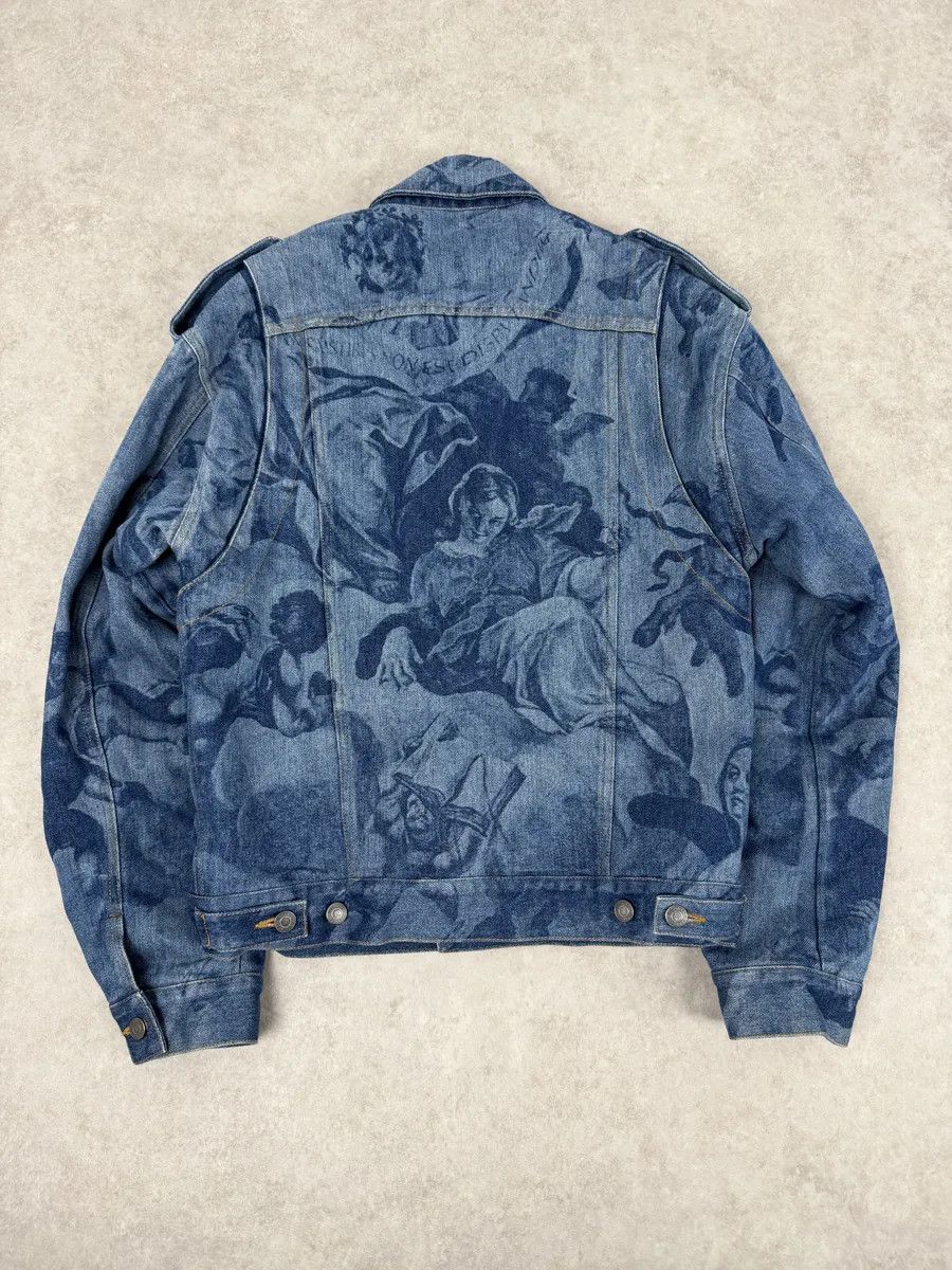 Moschino FW2017 Moschino Tattooed Horse Print Blue Denim Jacket Size US M / EU 48-50 / 2 - 2 Thumbnail