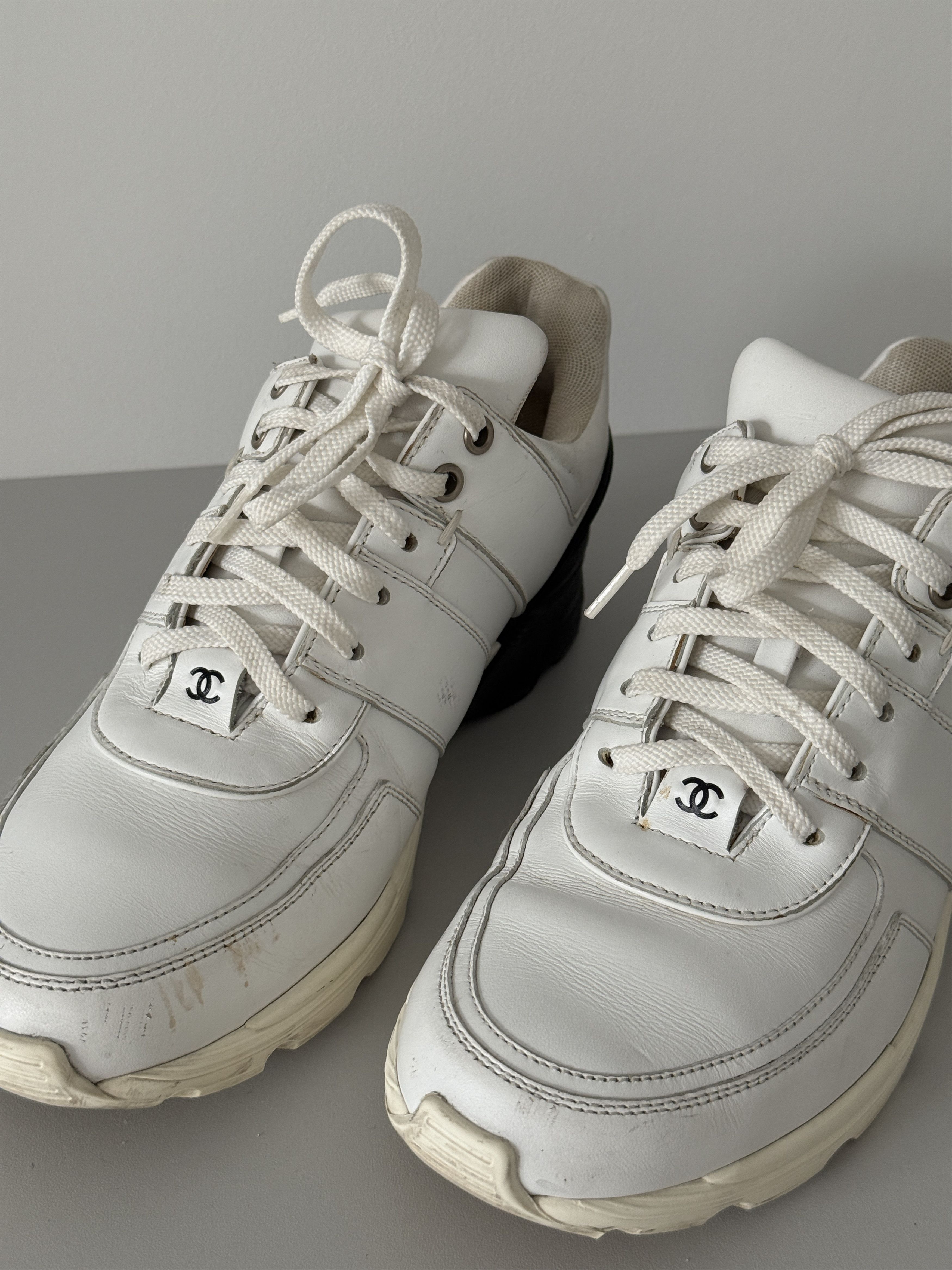 Chanel Chanel White Runner Trainer Sneaker Size US 8 / IT 38 - 5 Thumbnail