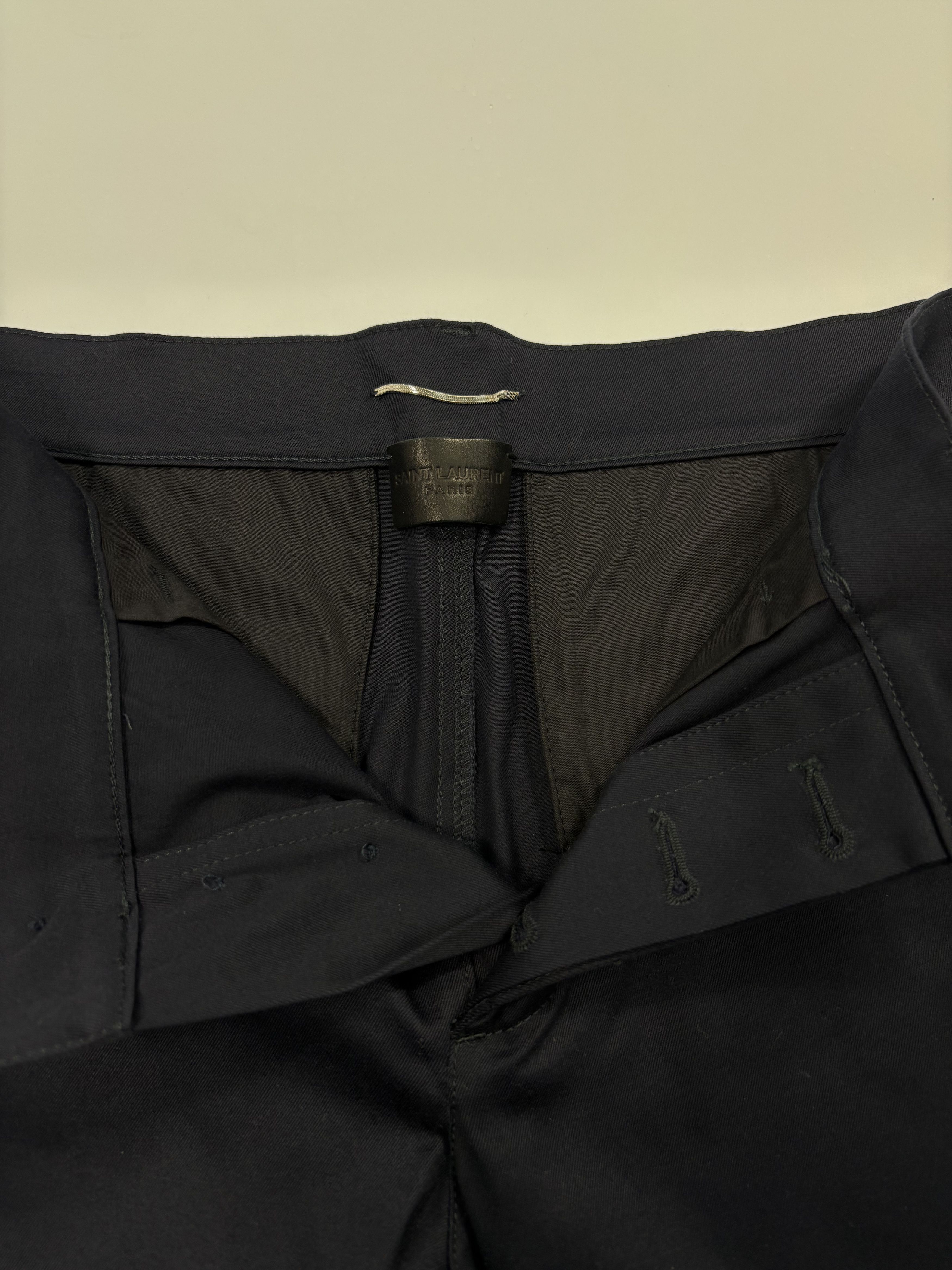 Saint Laurent Paris Saint Laurent Navy Pants Size US 32 / EU 48 - 2 Thumbnail
