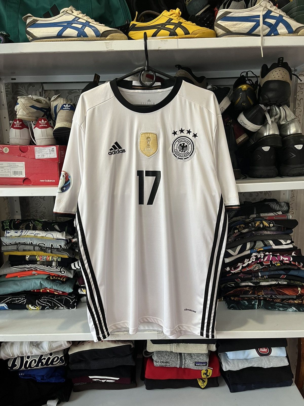 Adidas GERMANY 2016 2017 HOME BOATENG SOCCER JERSEY ADIDAS Size US XL / EU 56 / 4 - 1 Thumbnail