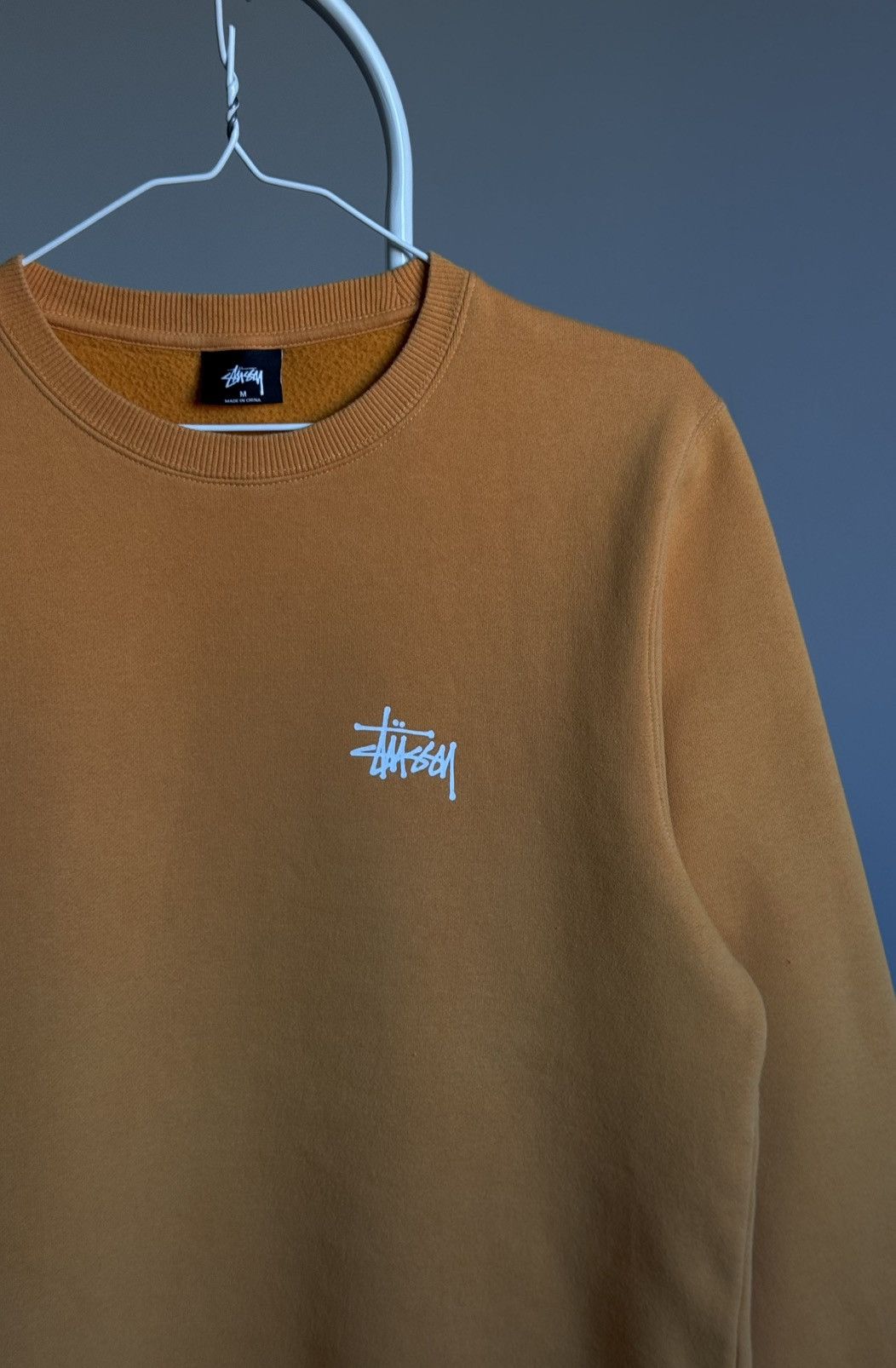 Stussy Stussy Basic Logo Sweatshirt Orange M Size US M / EU 48-50 / 2 - 3 Thumbnail