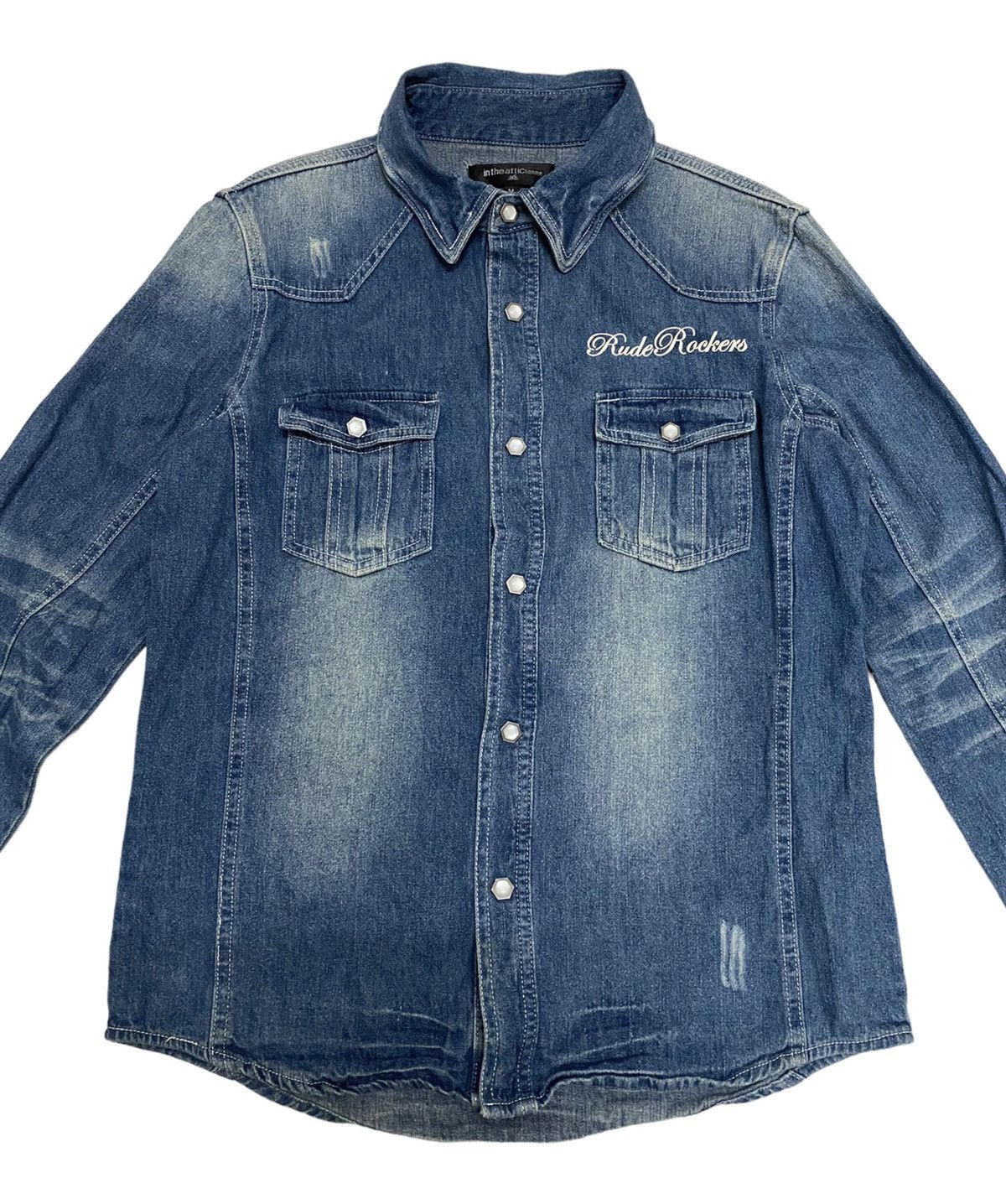 In The Attic × Japanese Brand In The Attic Homme Rude Rockers Snap Button Shirt (C2) Size US M / EU 48-50 / 2 - 3 Thumbnail