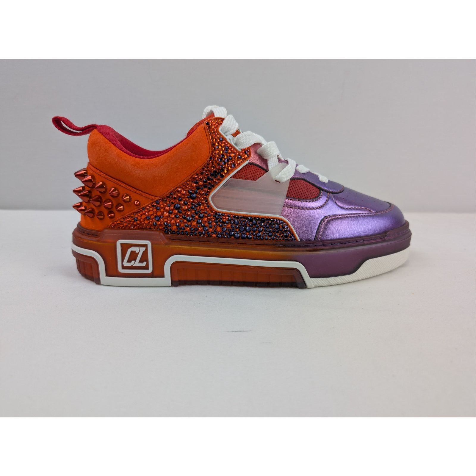 Christian Louboutin o1rshd1 Astroloubi Strass SB Flat Shoe Sneakers Multicolor Size US 9 / EU 42 - 5 Thumbnail