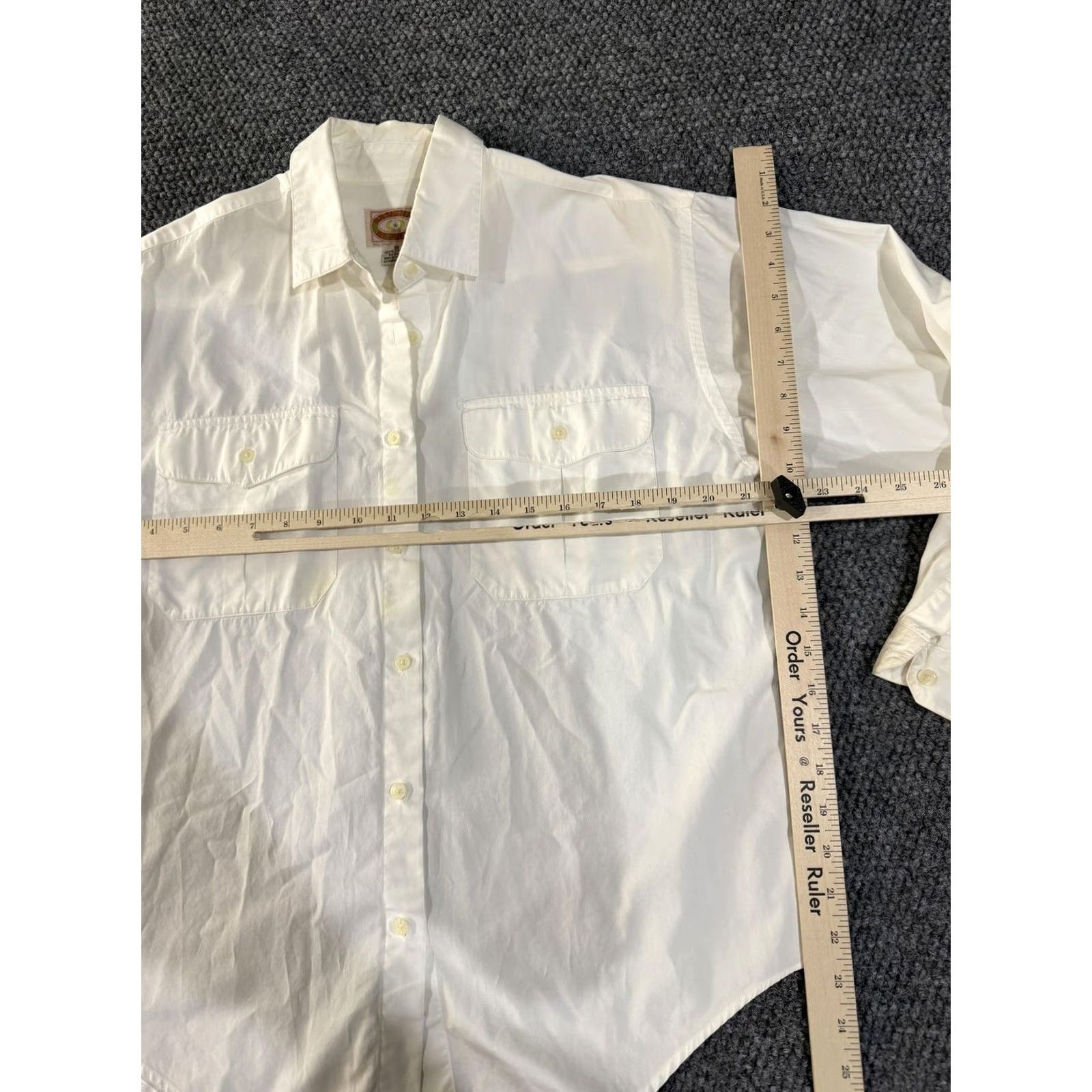 Banana Republic VINTAGE Banana Republic Shirt Womens 12 White Button Front Long Sleeve 80s Size XL / US 12-14 / IT 48-50 - 6 Thumbnail
