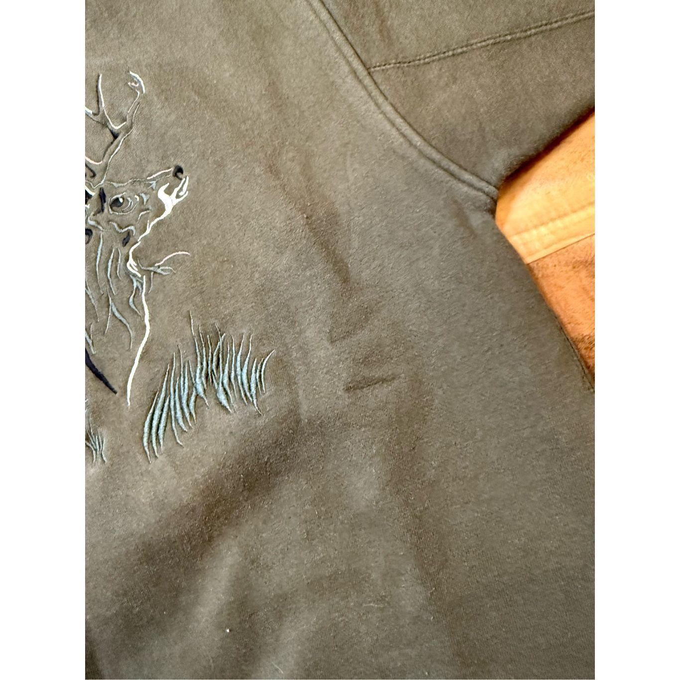 Vintage Size L - vintage 1990s embroidered deer hunting sweatshirt c Size US L / EU 52-54 / 3 - 5 Thumbnail
