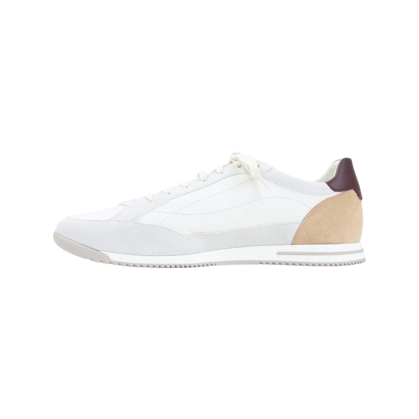 Brunello Cucinelli BRUNELLO CUCINELLI White Leather Sneakers New & Authentic (M Size US 7 / EU 40 - 2 Thumbnail