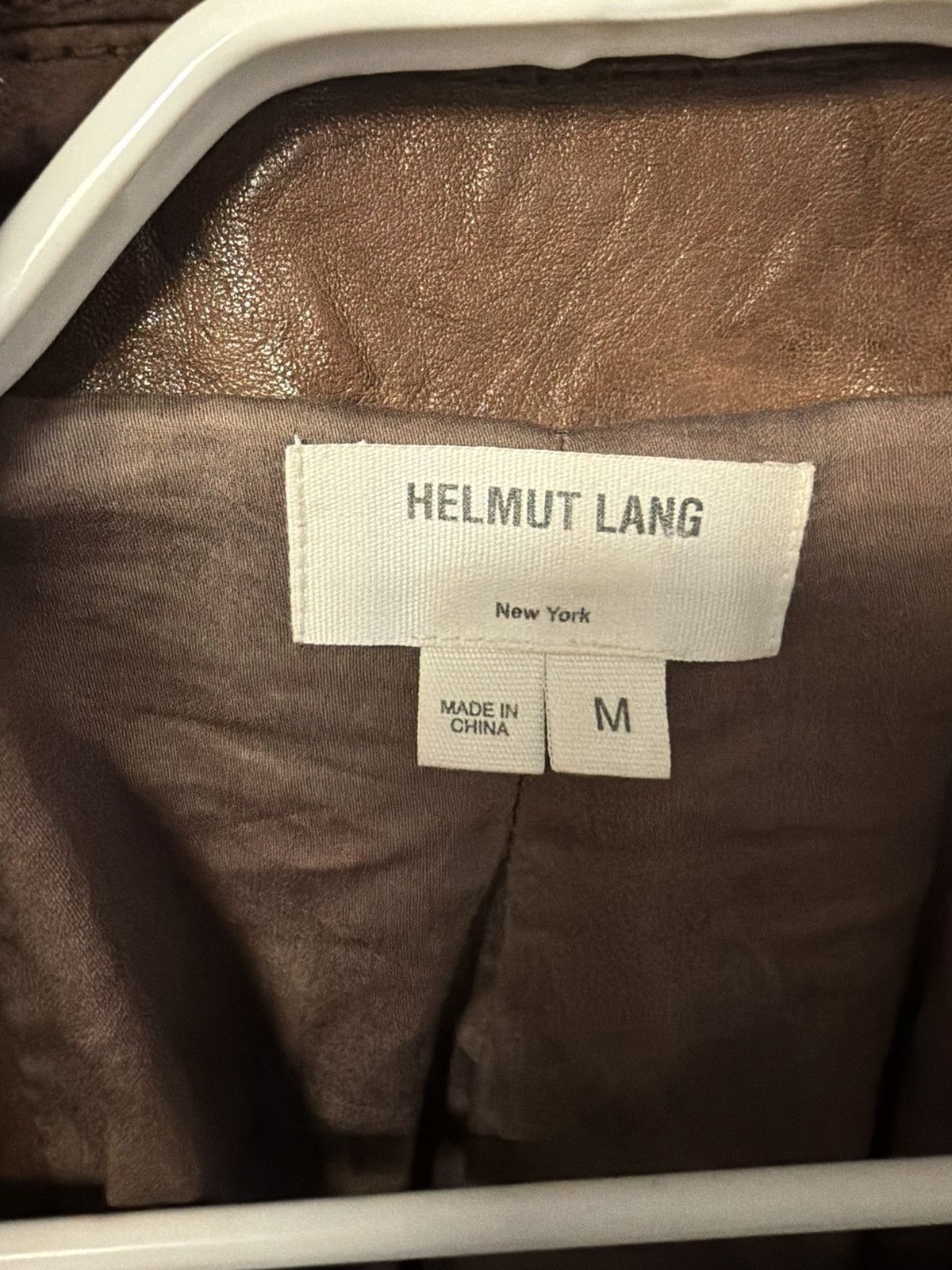 Helmut Lang Helmut Lang wrinkled leather biker jacket Size US M / EU 48-50 / 2 - 2 Thumbnail