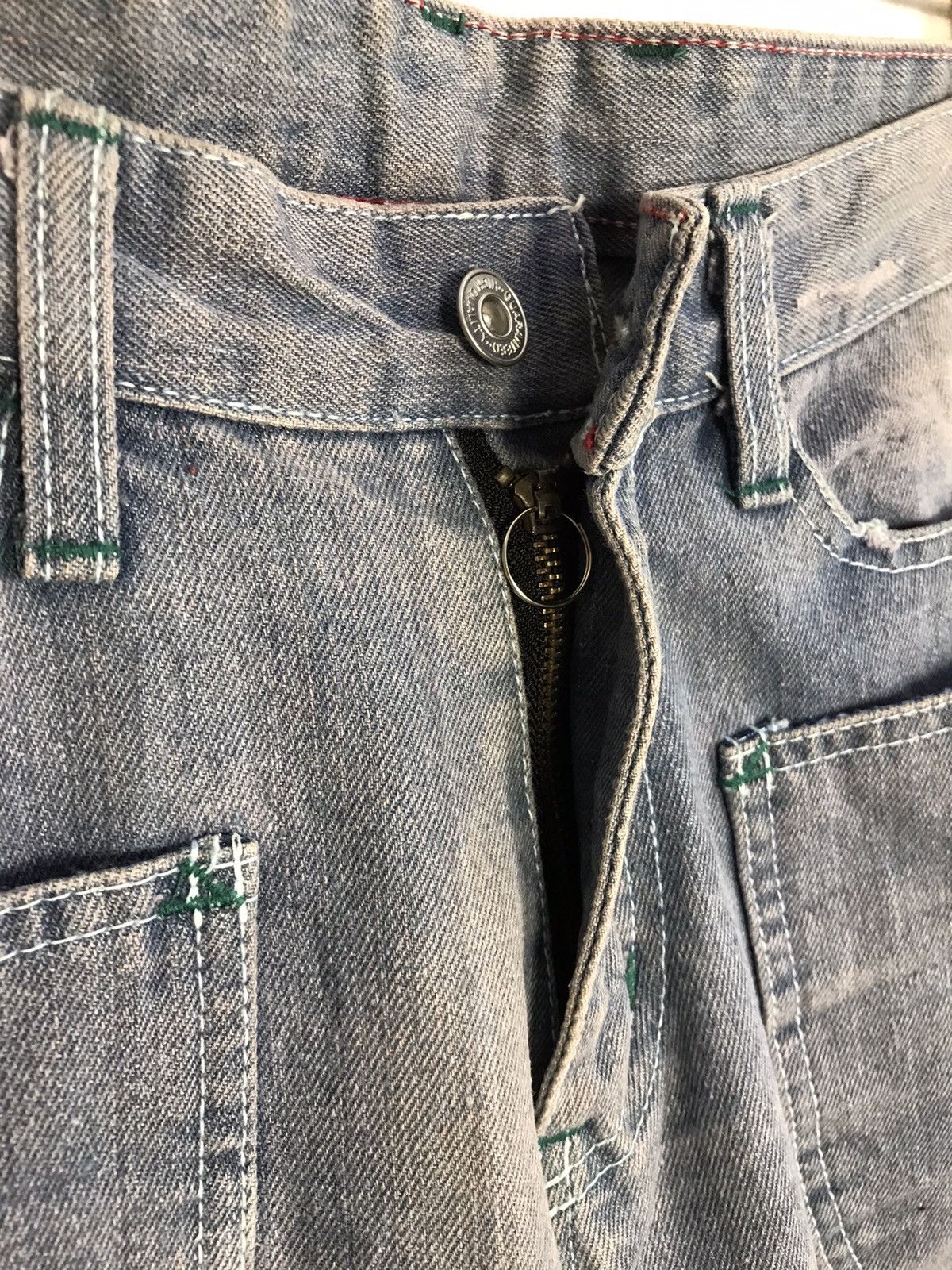Japanese Brand × Vintage Vintage Japanese Brand Zipper Denim Short Size US 31 - 7 Thumbnail