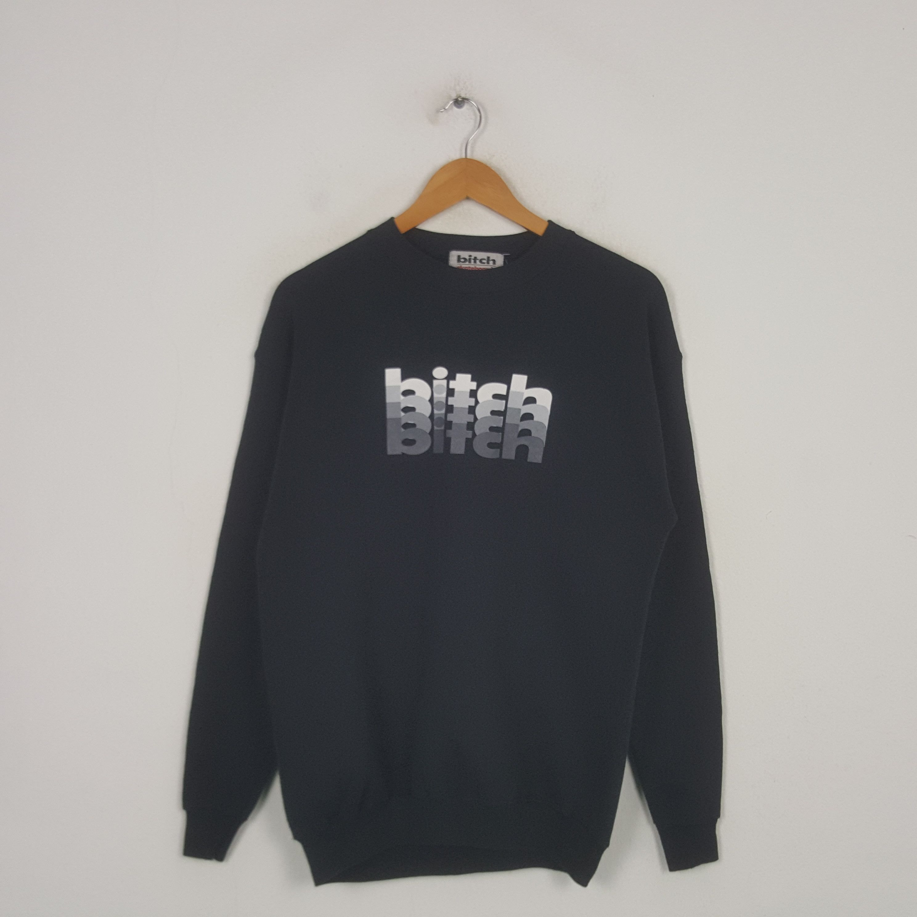 Vintage Bitch Skateboard Glitch Logo Sweatshirt C298N5
