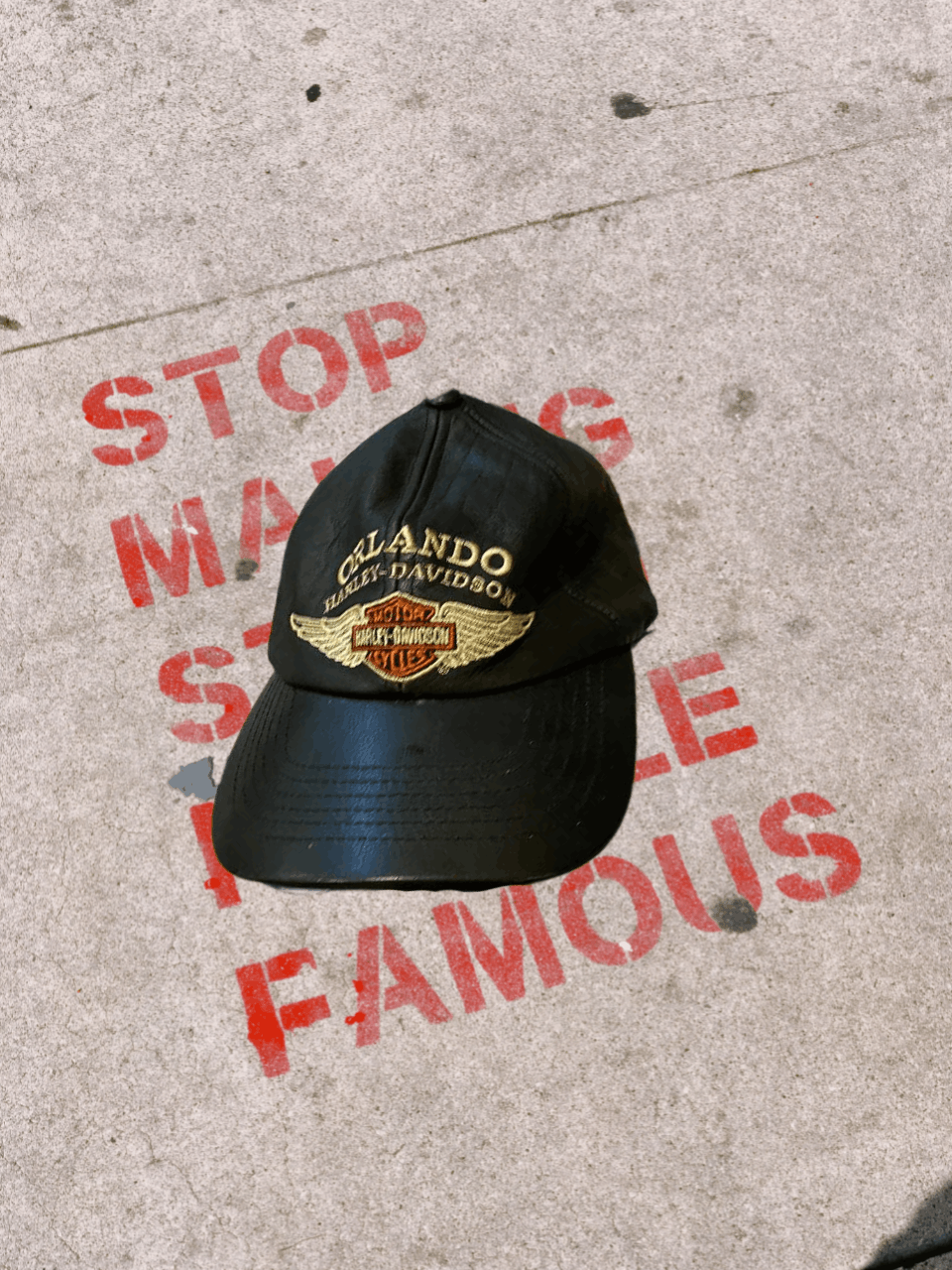 Harley Davidson big print logo One Size Cap Harley Davidson Vintage Size ONE SIZE - 1 Thumbnail