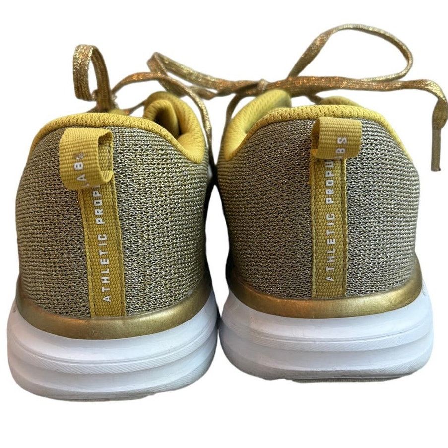 Athletic Propulsion Labs APL: Athletic Propulsion Labs Techloom 24k Pro Gold Sneakers Size US 10 / IT 40 - 4 Thumbnail