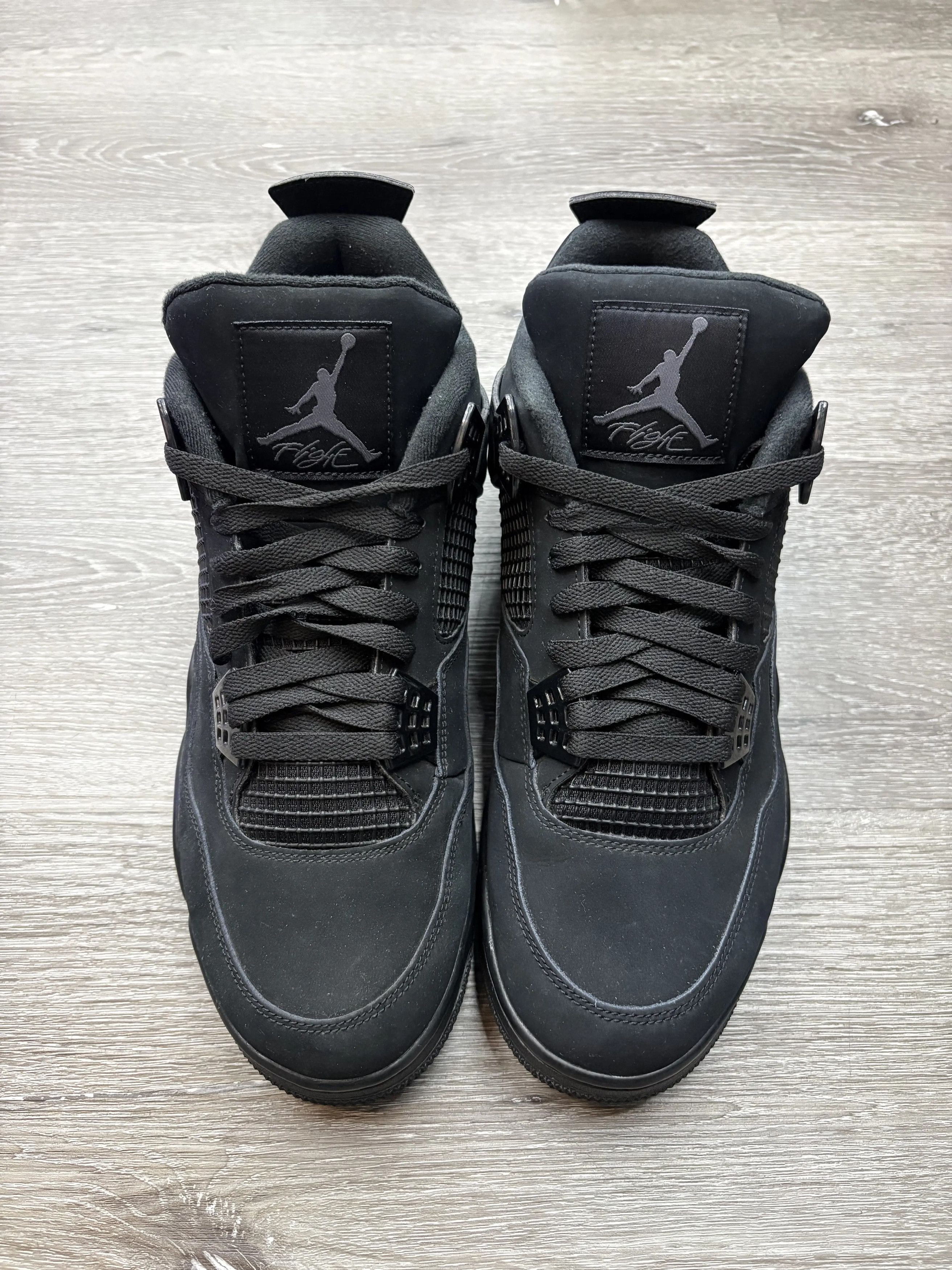 Jordan Brand Air Jordan 4 Retro "Black Cat" (2020) **PRE-OWNED** Size US 13 / EU 46 - 3 Thumbnail