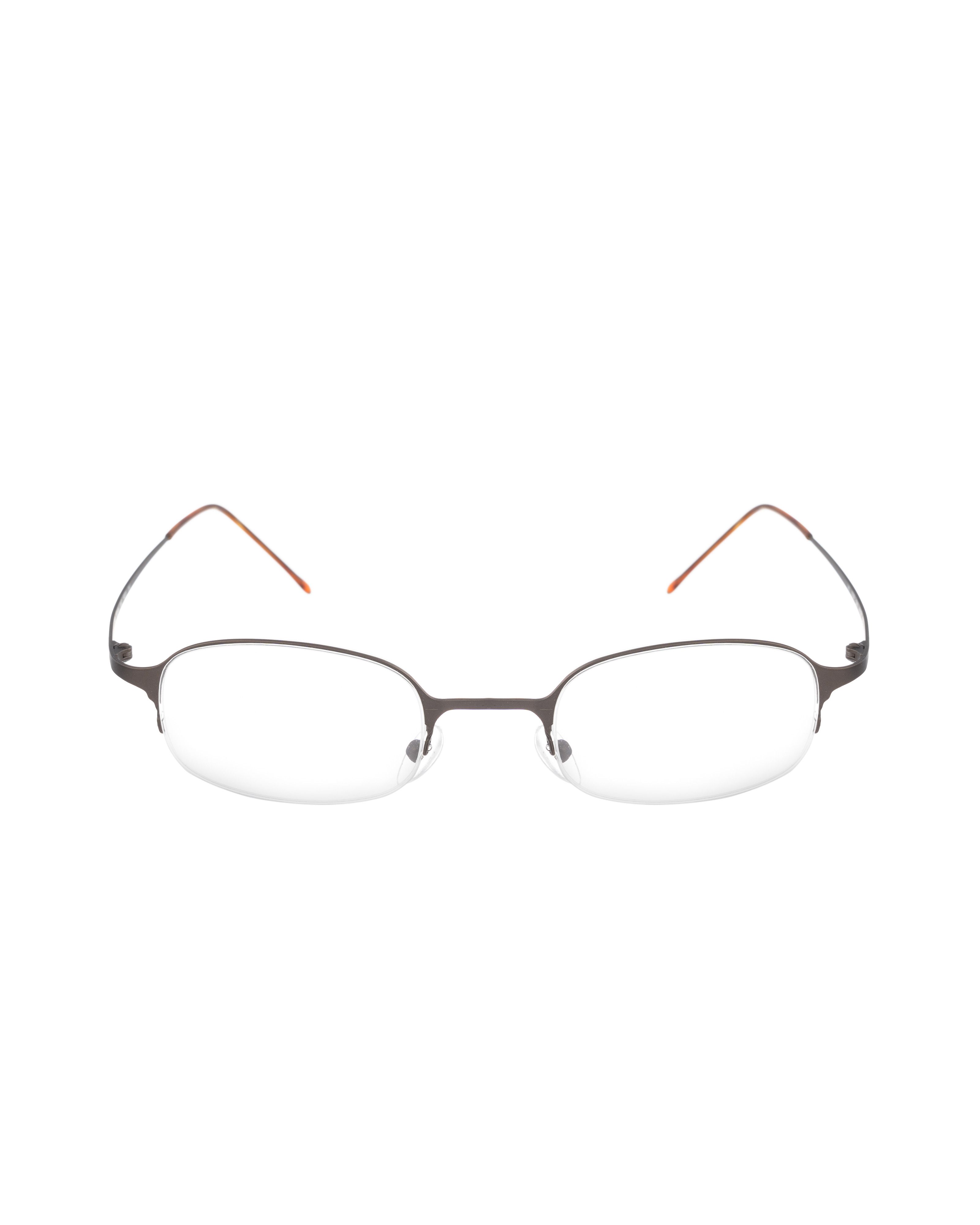 Diesel Diesel 90s Half Rim Oval Silver Metallic & Orange Glasses Size ONE SIZE - 2 Thumbnail