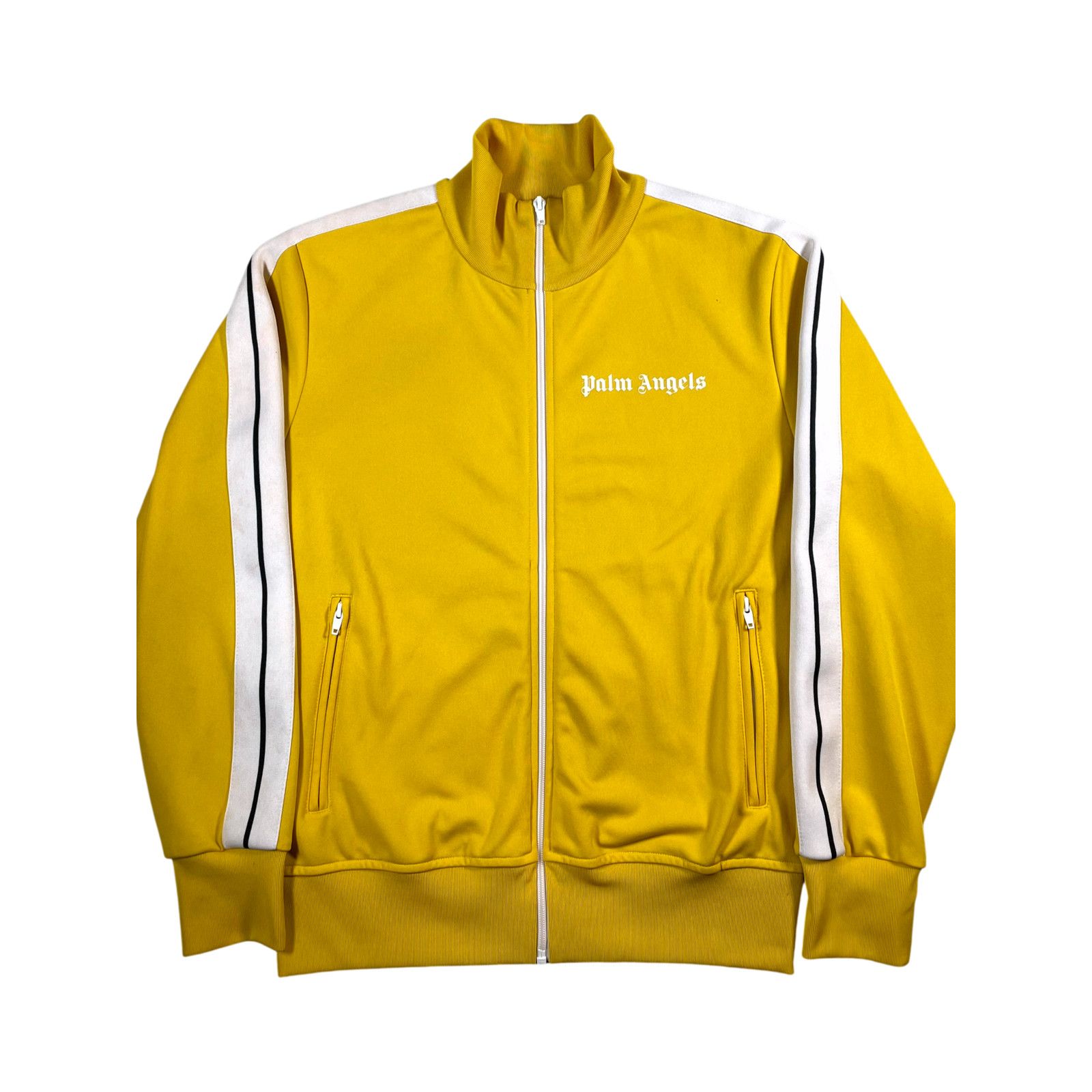 Palm Angels Palm Angels Stripe Yellow & White Track Jacket Size US M / EU 48-50 / 2 - 1 Thumbnail