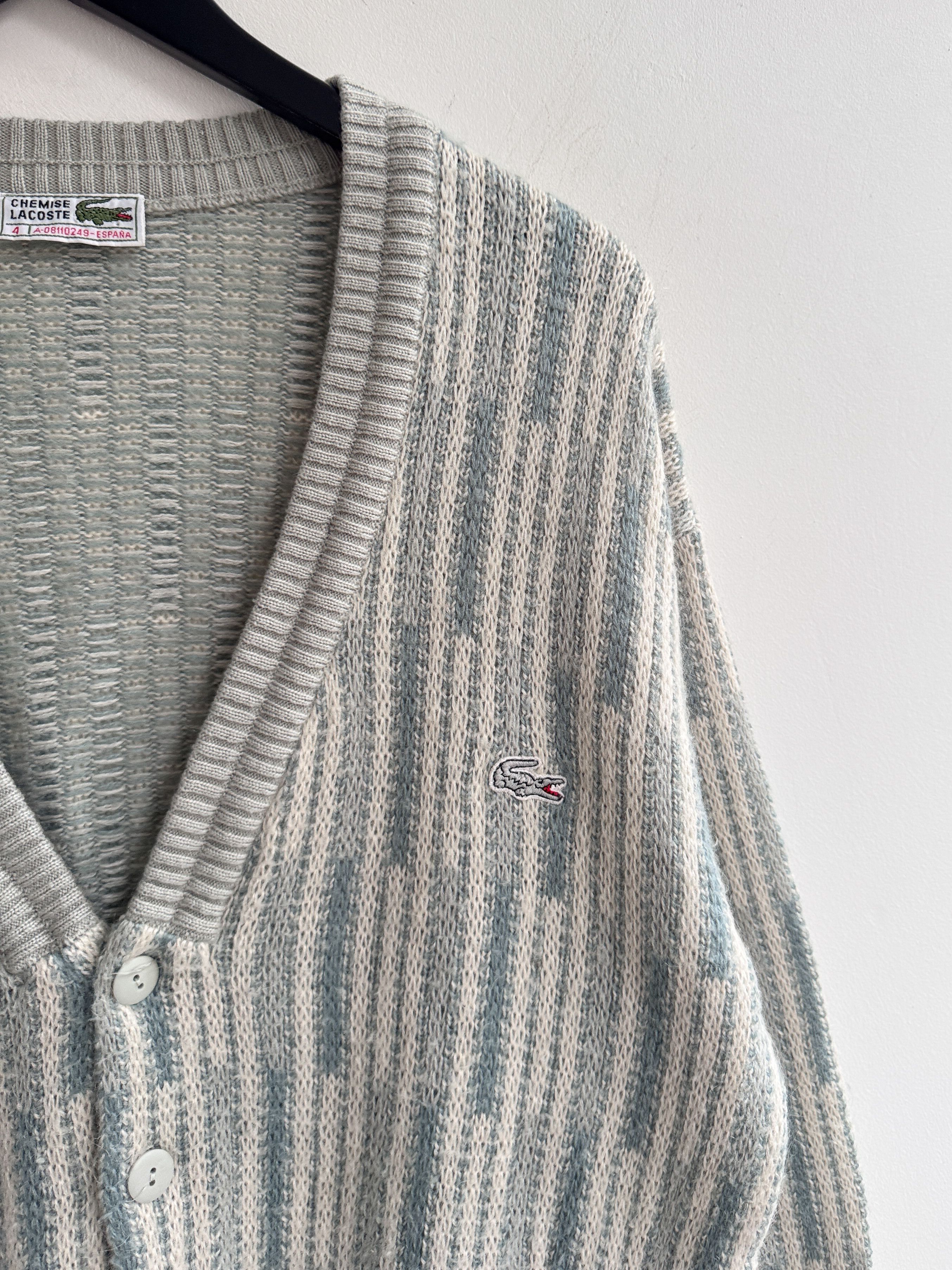 Lacoste Vintage Lacoste Chemise Knit Cardigan Sweater Size US M / EU 48-50 / 2 - 3 Thumbnail
