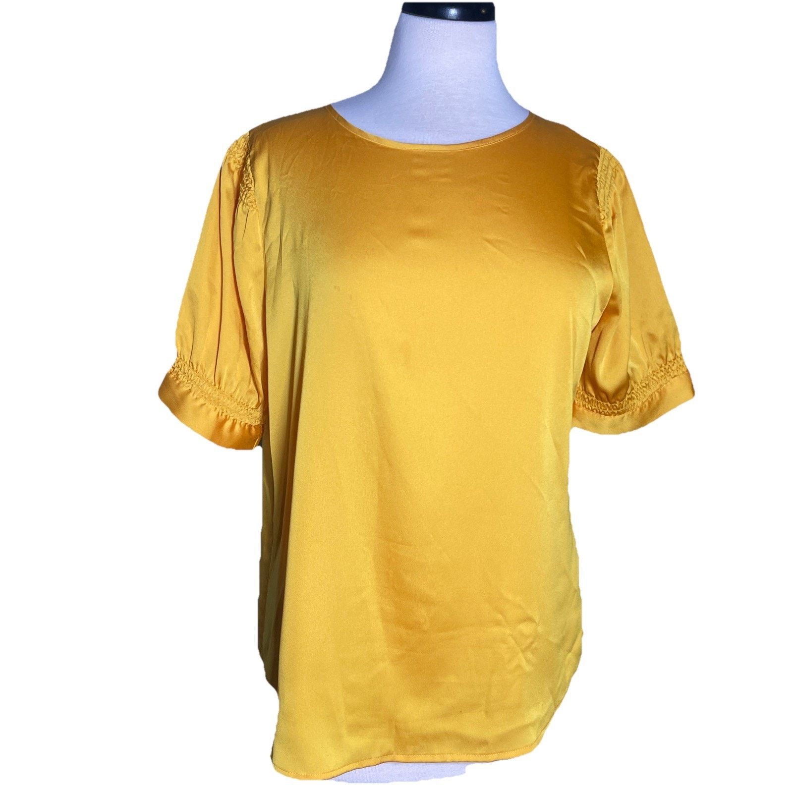 Karl Lagerfeld Karl Lagerfeld Women Top Medium 100% Polyester Short Sleeve Size M / US 6-8 / IT 42-44 - 1 Thumbnail
