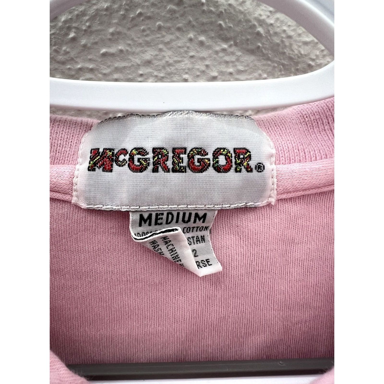 McGregor Womens McGregor Pink Shirt Size Medium Short Sleeve Polo Size M / US 6-8 / IT 42-44 - 4 Thumbnail