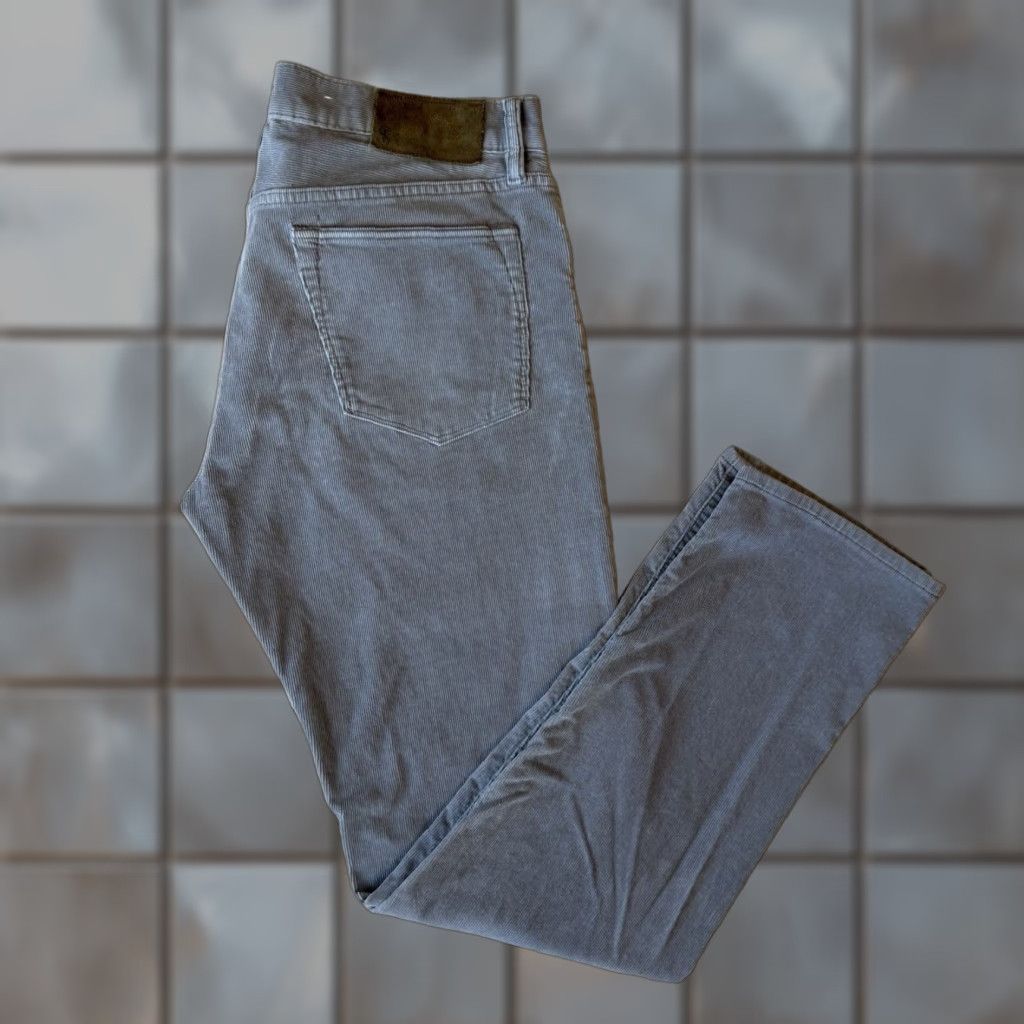Todd Snyder Todd Snyder Corduroy Pants Slim Fit 33 Gray Men Regular Pants Size US 33 - 1 Thumbnail