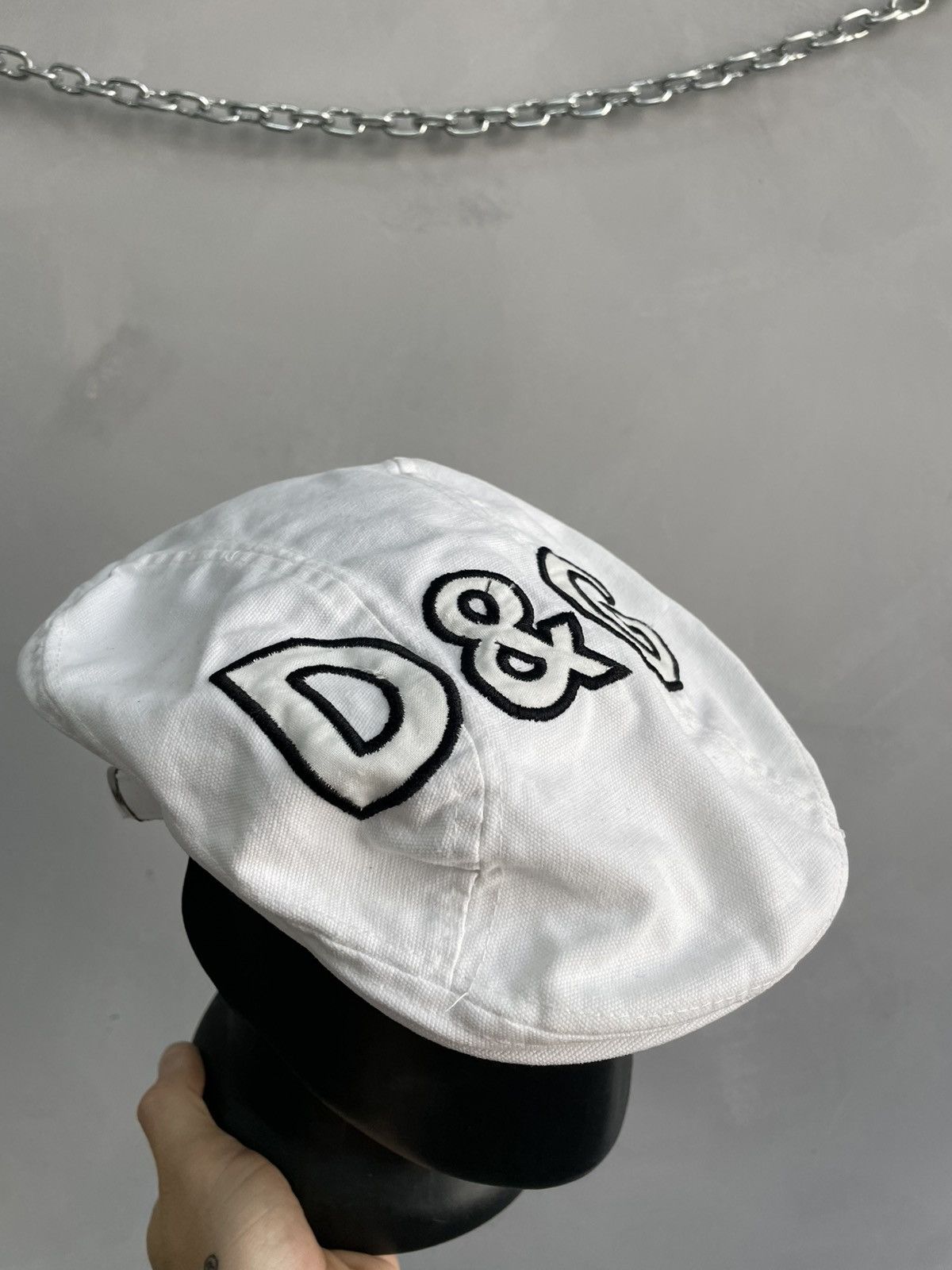 Dolce & Gabbana Rare beret hat cap Dolce gabbana big logo Size ONE SIZE - 2 Thumbnail