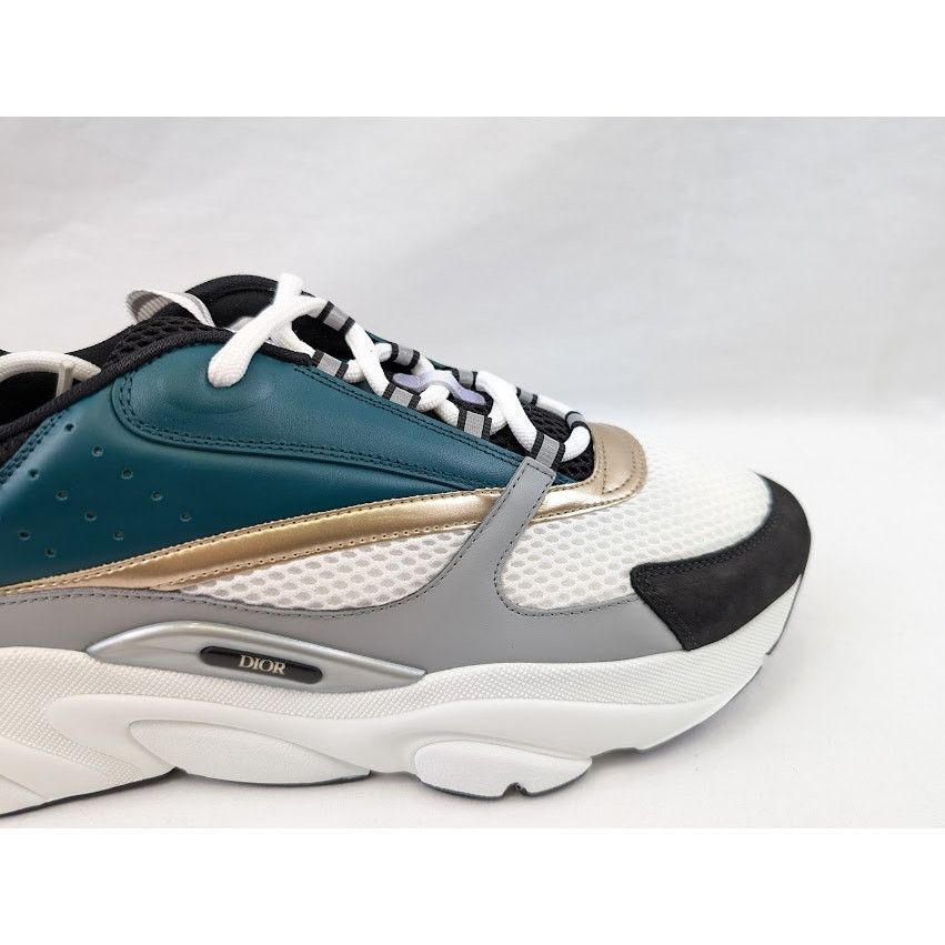 Dior o1rshd1 B22 Calf Mesh Sneakers in Water Green Size US 13 / EU 46 - 3 Thumbnail