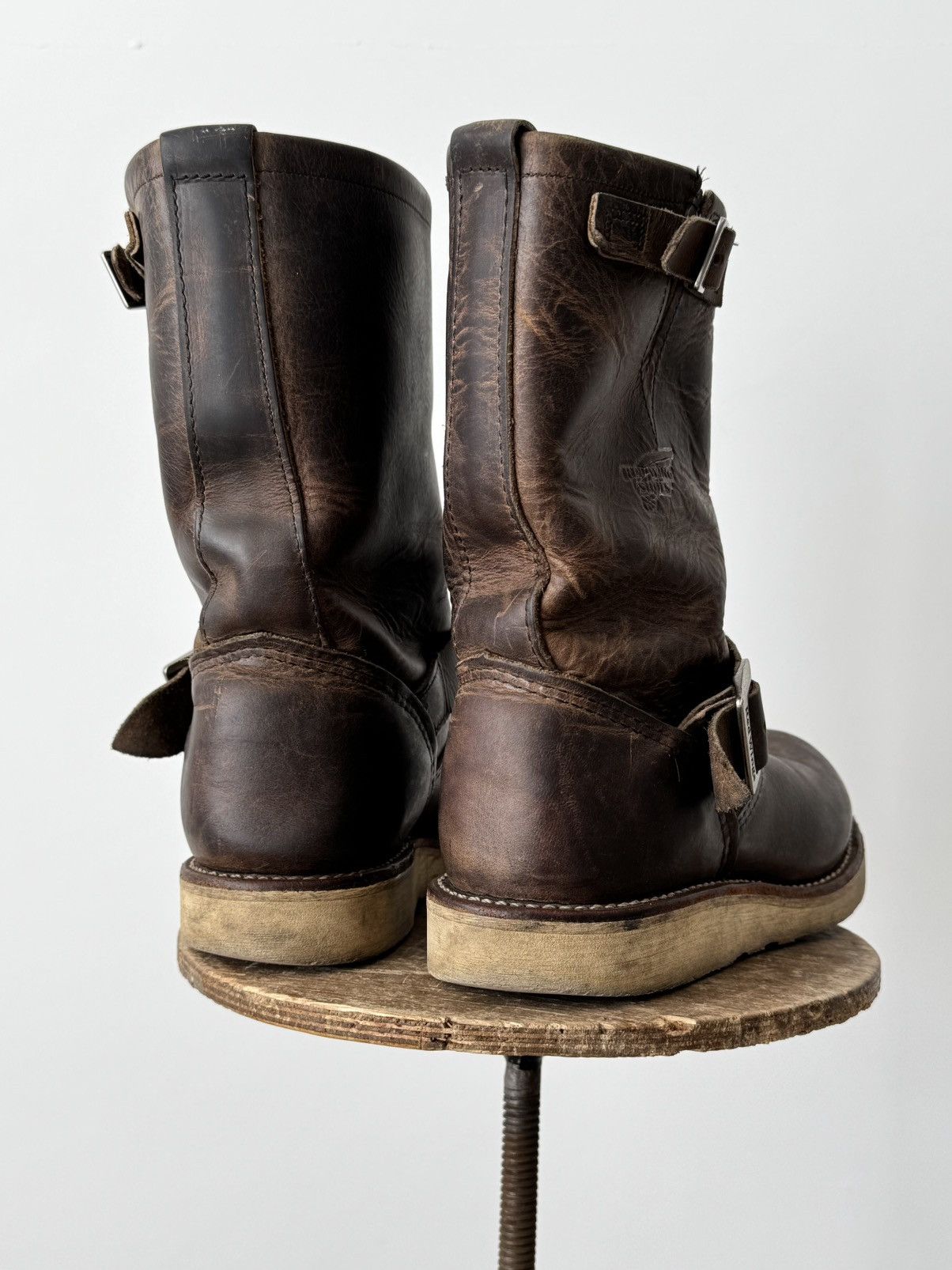 Red Wing Red Wing 2975 USA Engineer Brown Faded Leather Boots Size US 6 / EU 39 - 5 Thumbnail