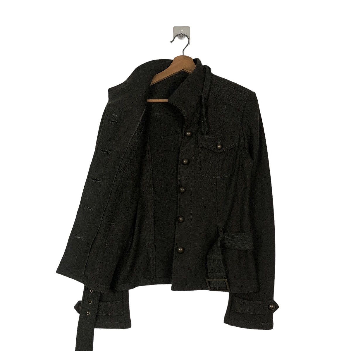 Japanese Brand Cropped Biker Jacket Wool Lounie Japan Bondage Issey Miyake Size M / US 6-8 / IT 42-44 - 11 Thumbnail