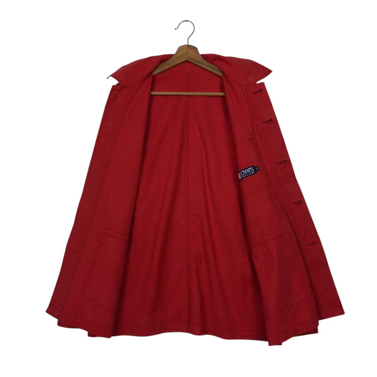 Chaps Ralph Lauren × Japanese Brand Rich Red Vintage Chore Jacket Duck Canvas Chaps Ralph Lauren Size US M / EU 48-50 / 2 - 14 Thumbnail