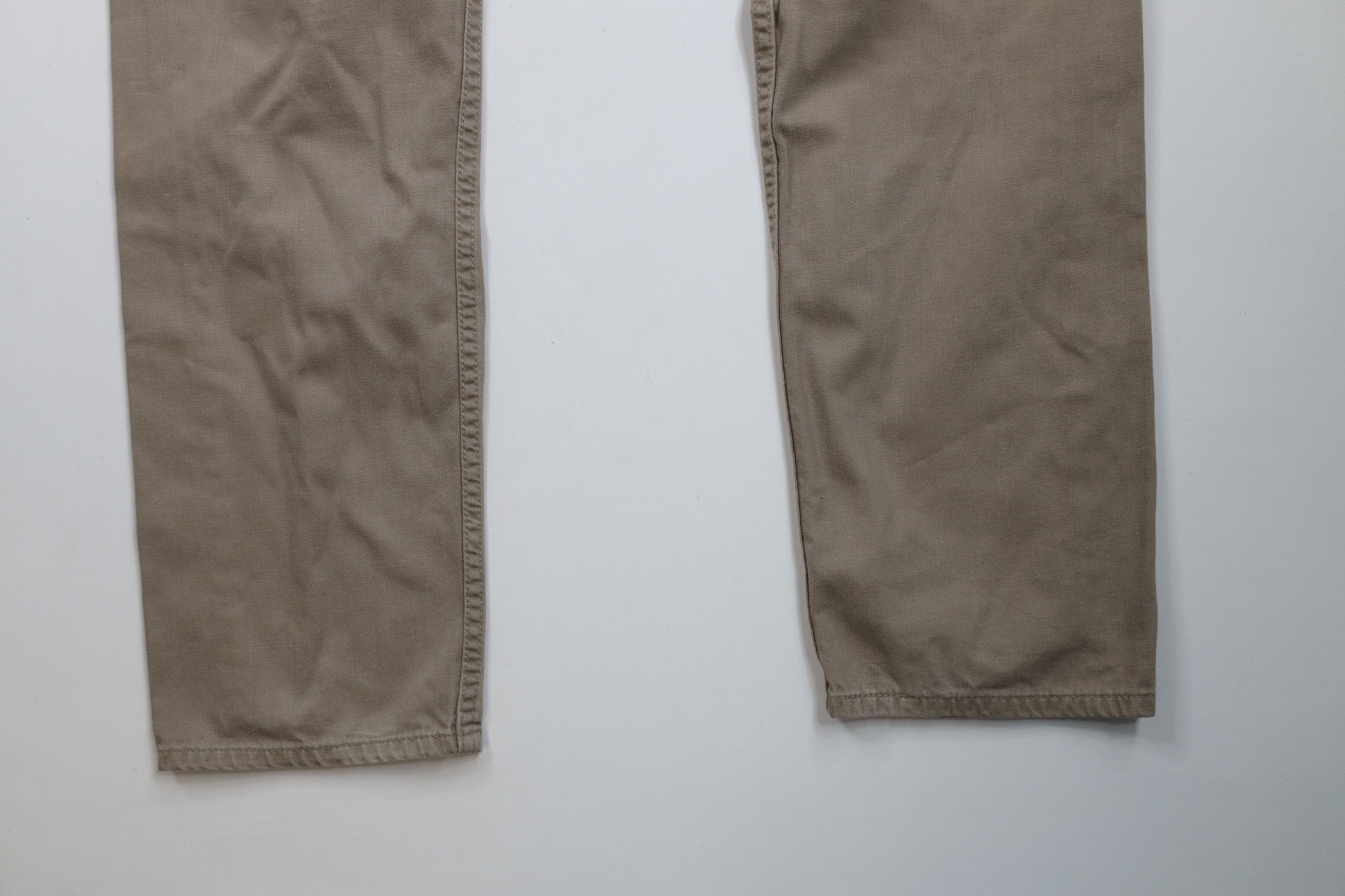 Levi's × Vintage Vintage Y2K Levis 505 Regular Straight Leg Denim Jeans Beige Size US 34 / EU 50 - 12 Thumbnail
