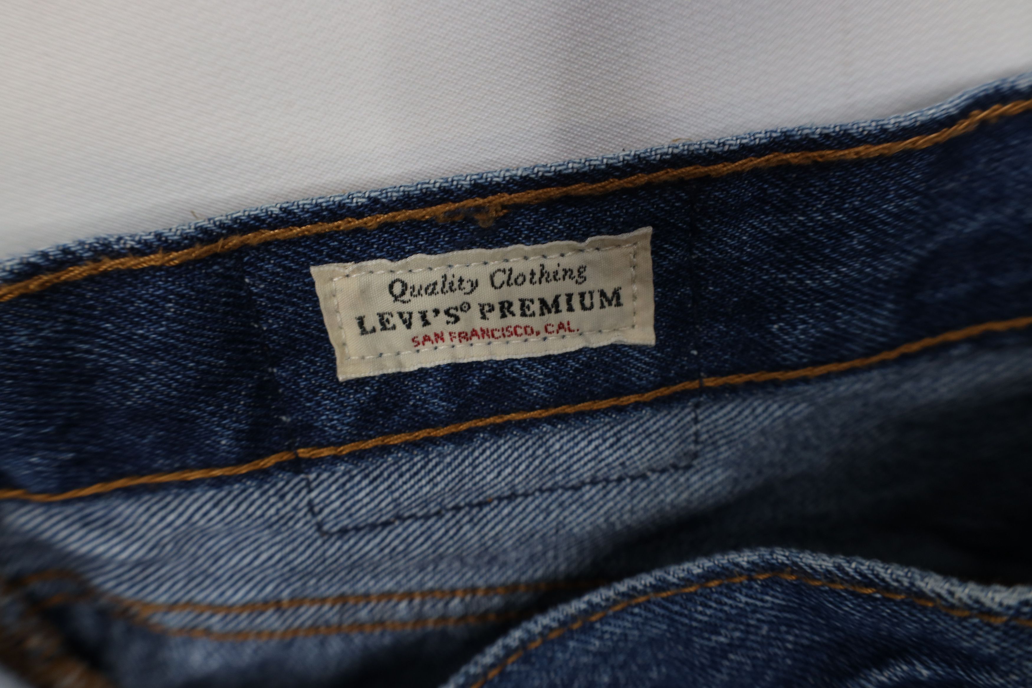 Levi's Vintage Y2K Levis 505 Premium Fly Regular Fit Denim Jeans Size 29" - 6 Thumbnail