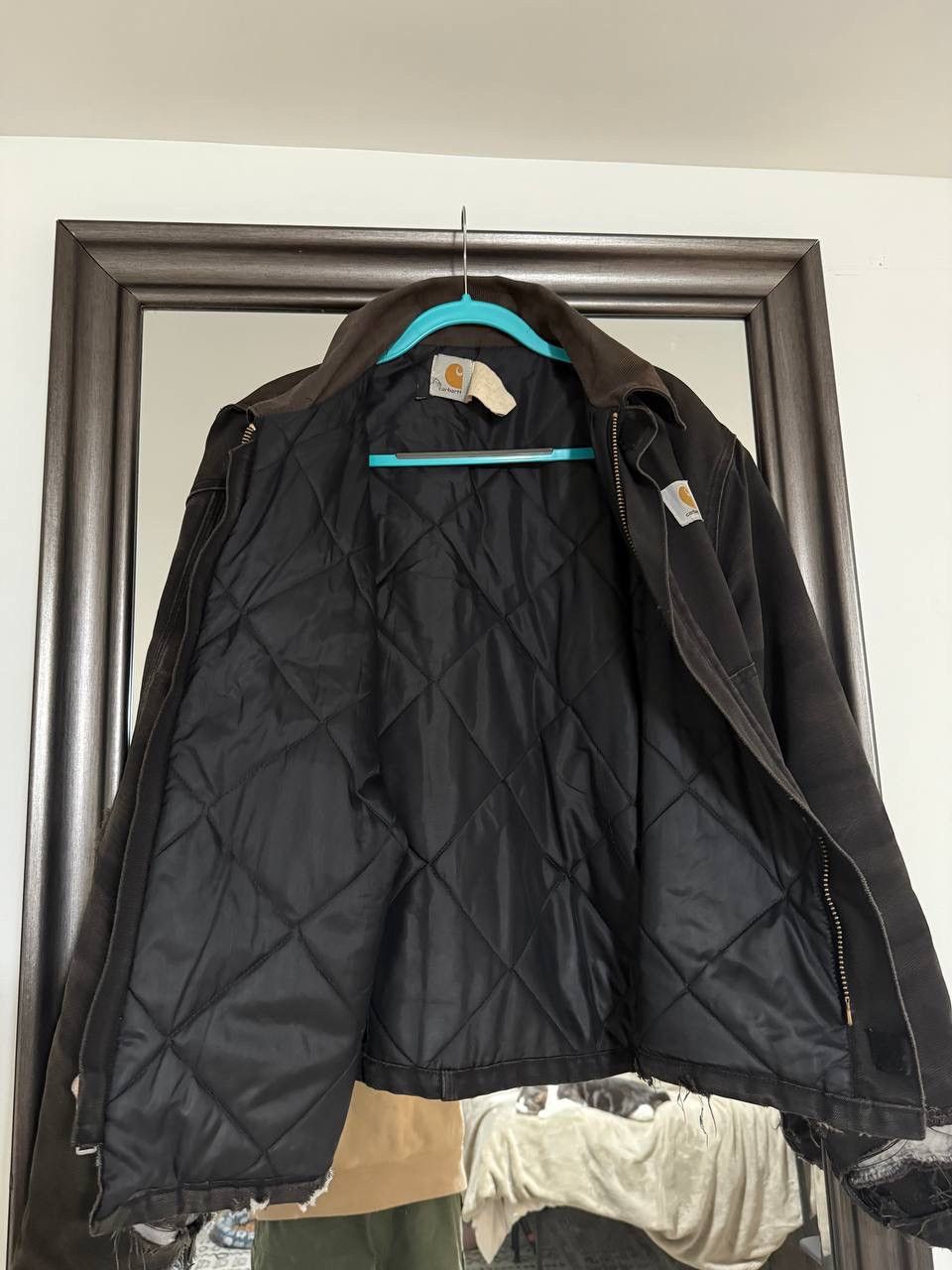 Carhartt Carhartt Men's Work Jacket Brown vintage distressed s80-90 Size US L / EU 52-54 / 3 - 5 Thumbnail