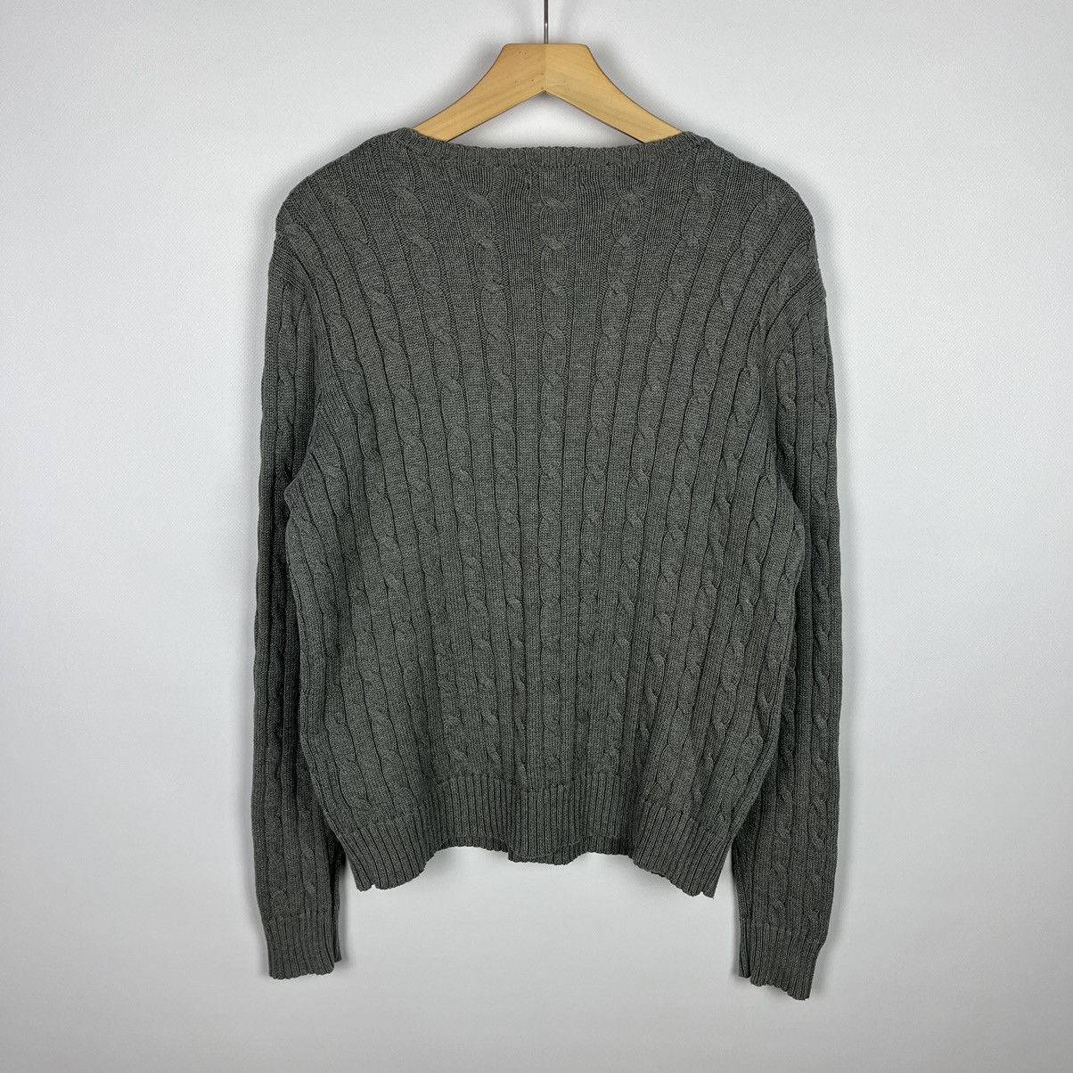 Polo Ralph Lauren Vintage Polo Ralph Lauren Cable Knitted Sweater Logo 90s Size XL / US 12-14 / IT 48-50 - 10 Thumbnail