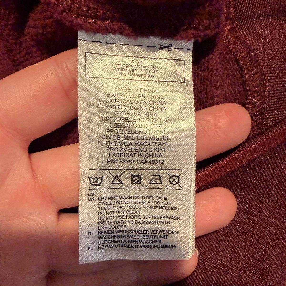 Adidas × Ivy Park adidas x IVY PARK Crew Sweatshirt Noble Maroon IVP LS Size S / US 4 / IT 40 - 10 Thumbnail