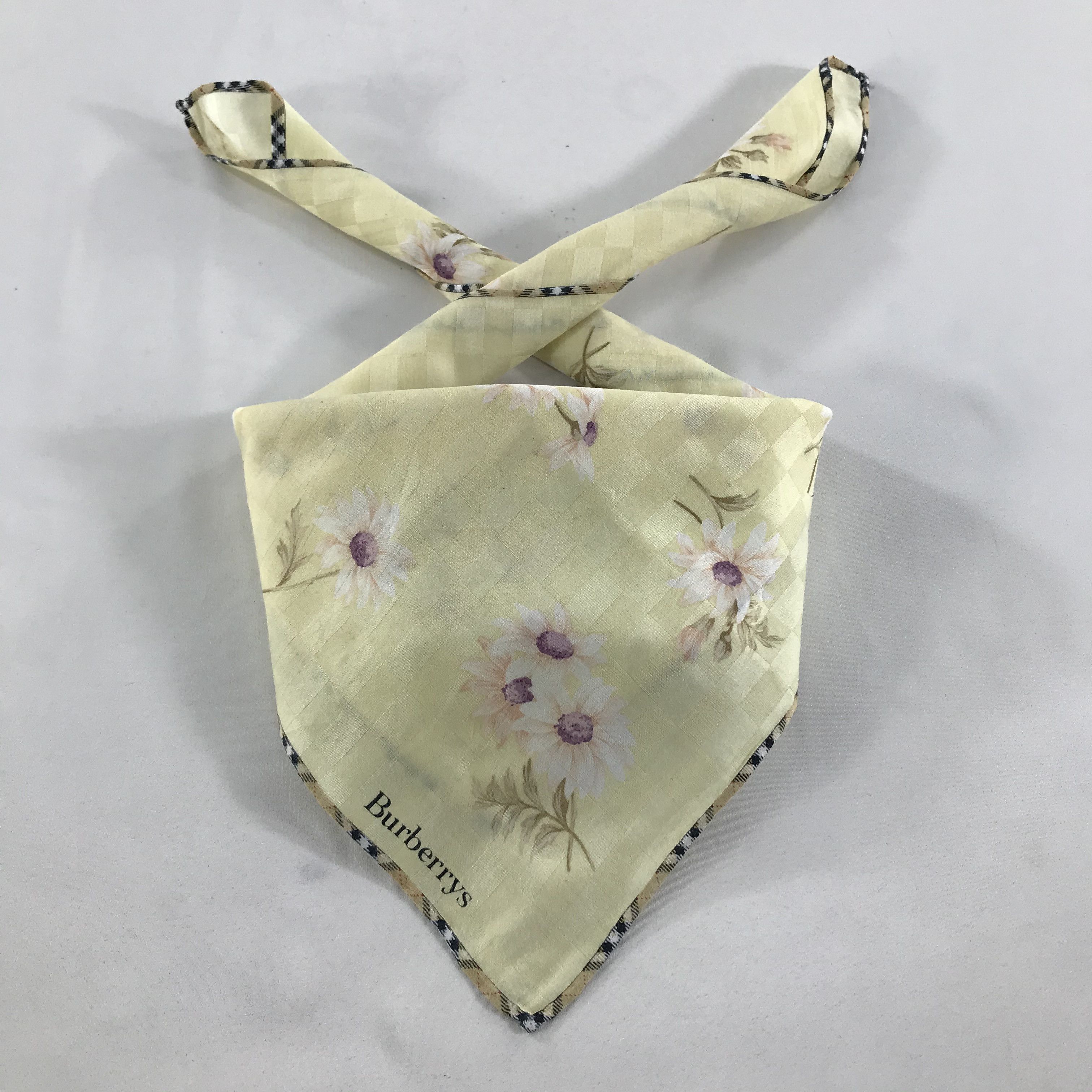 Burberry × Vintage Burberry Bandana / Handkerchief / Neckerchief - S1240 Size ONE SIZE - 3 Thumbnail